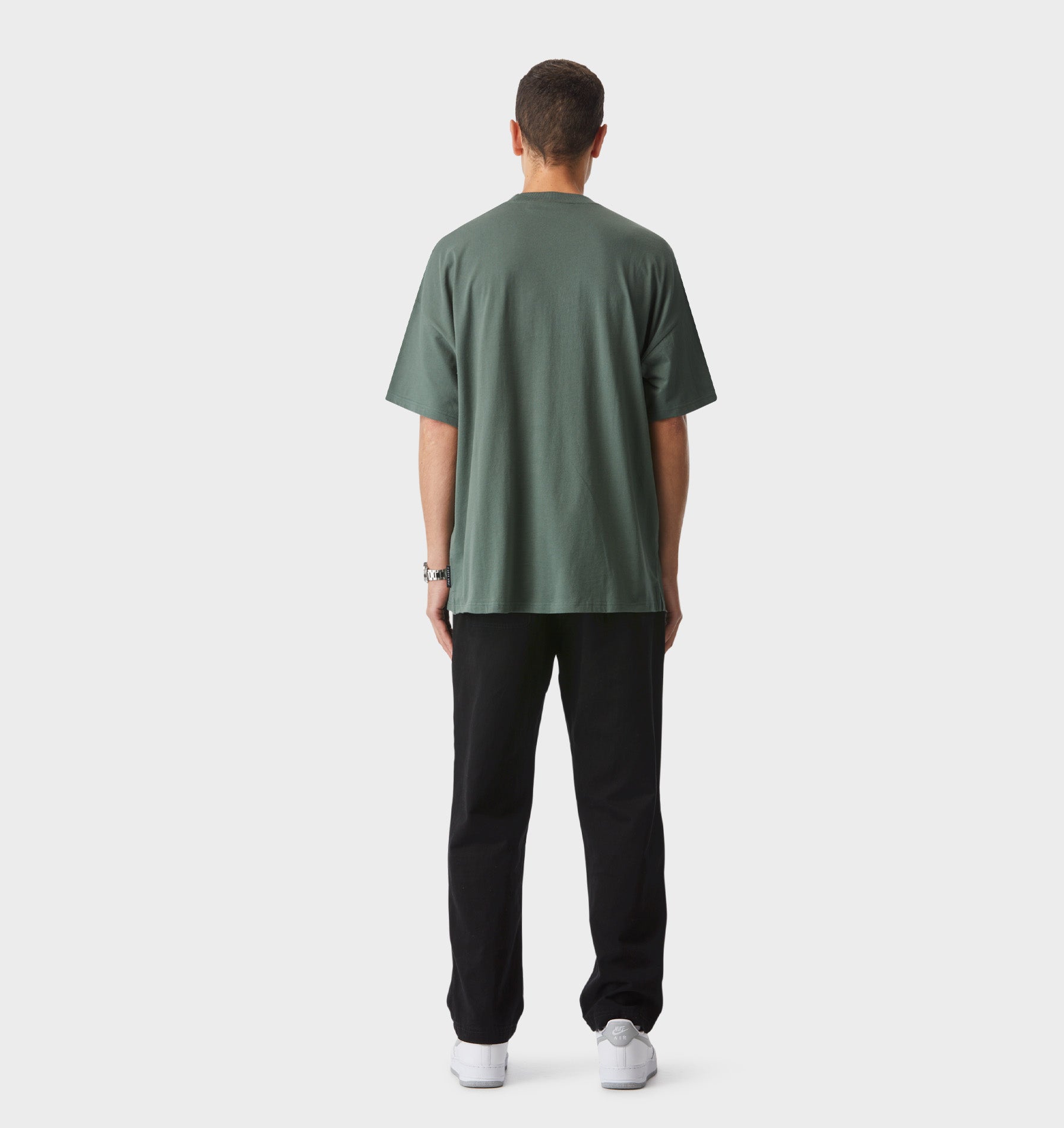 Box Tee - Smokey Green