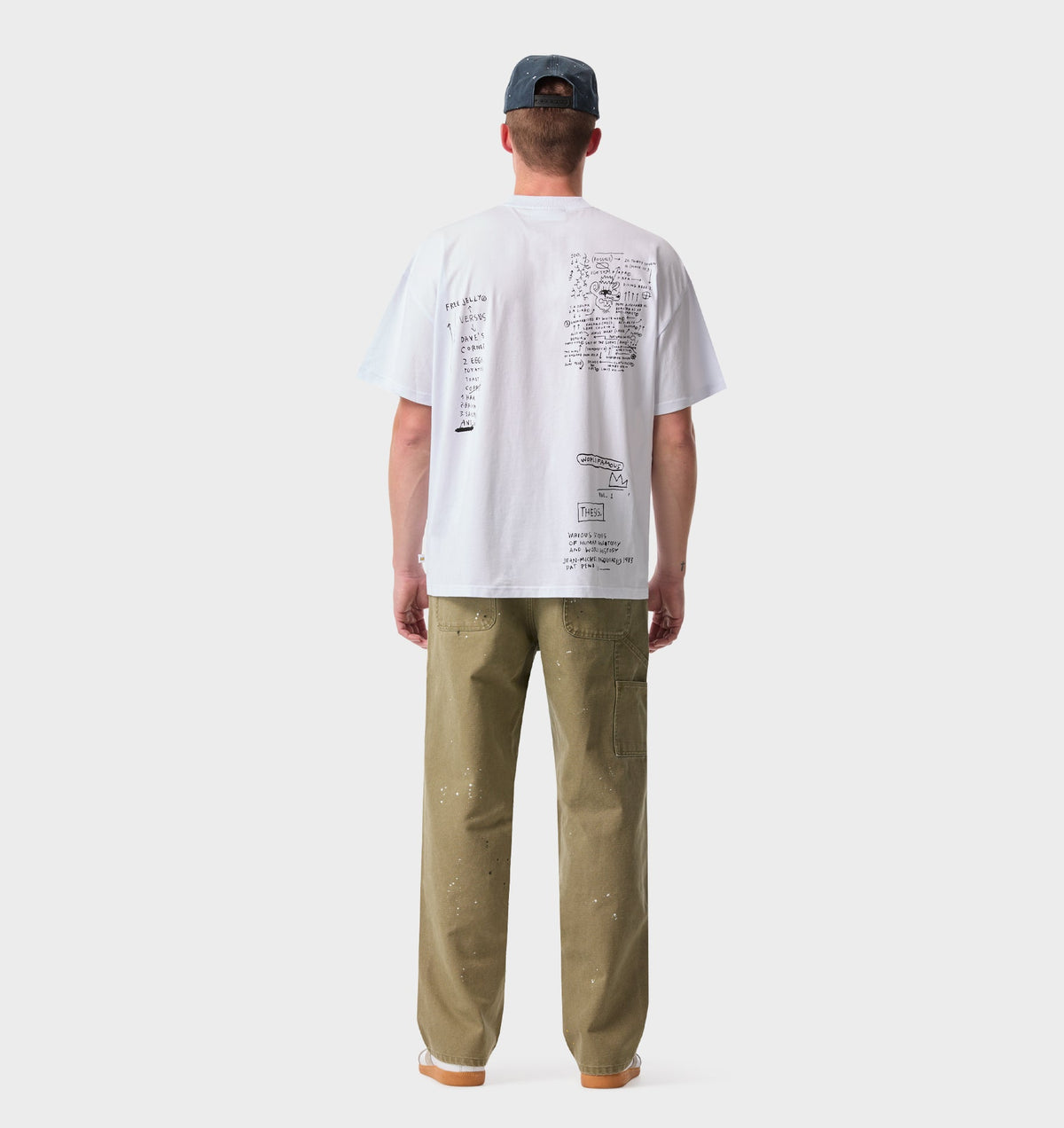 Basquiat Scribble Box Tee 2.0 - White