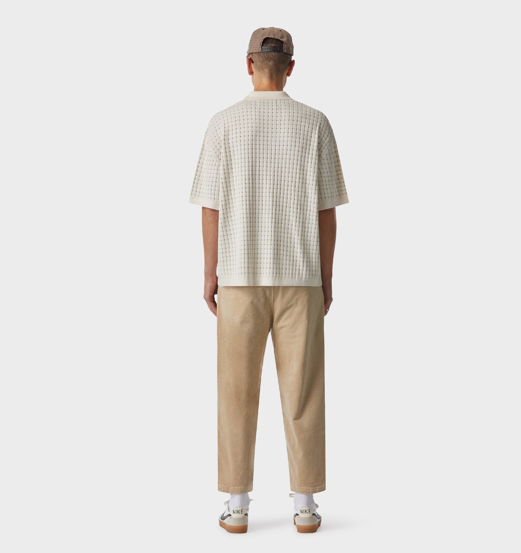 Box Knit Polo - Off White