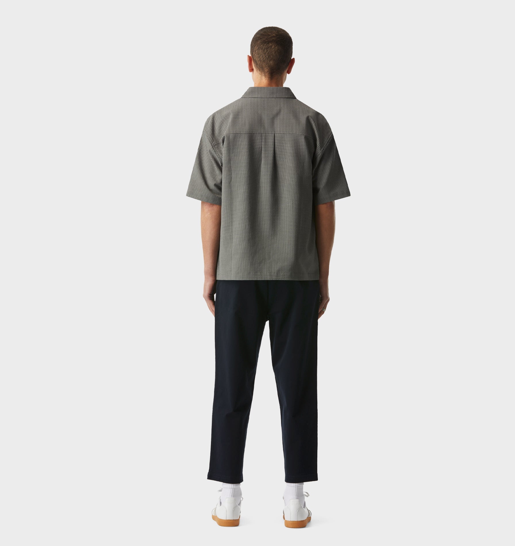 Dawson Boxy SS Shirt - Cobblestone Check