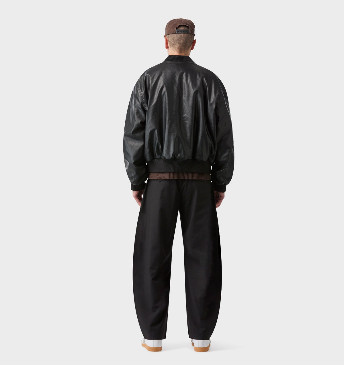 Barrel Leg Slack Pant - Black