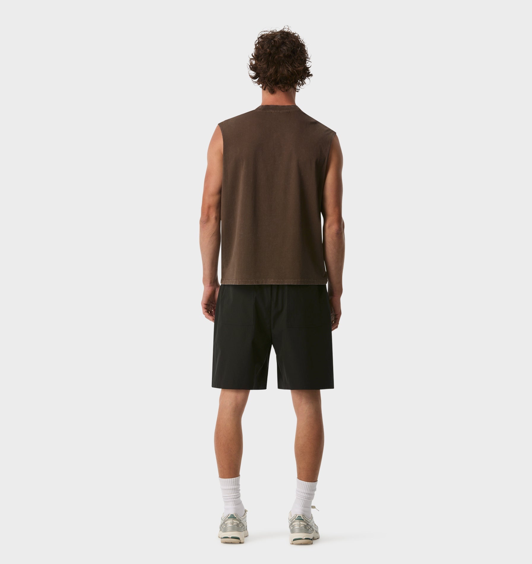 Amour Crop Tank - Aged Espresso