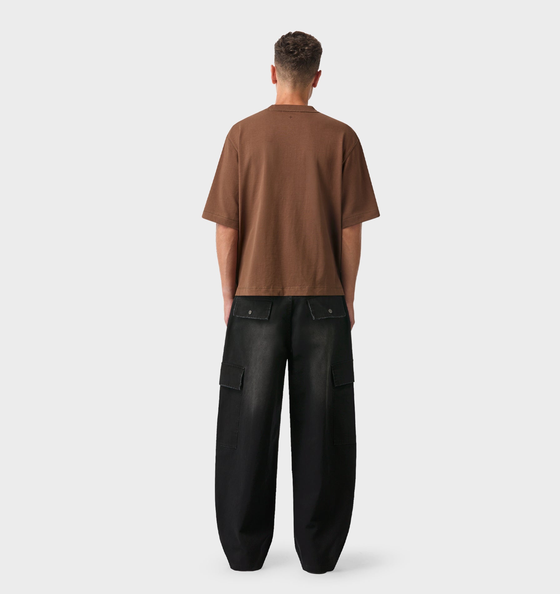 Crop Box Tee - Toffee