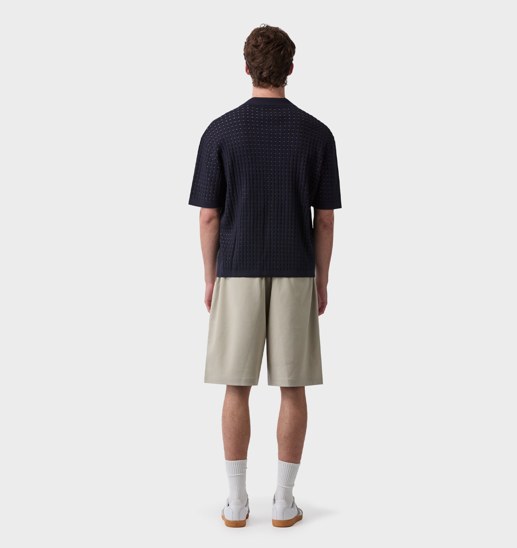 Alby Pleated Short - Stone