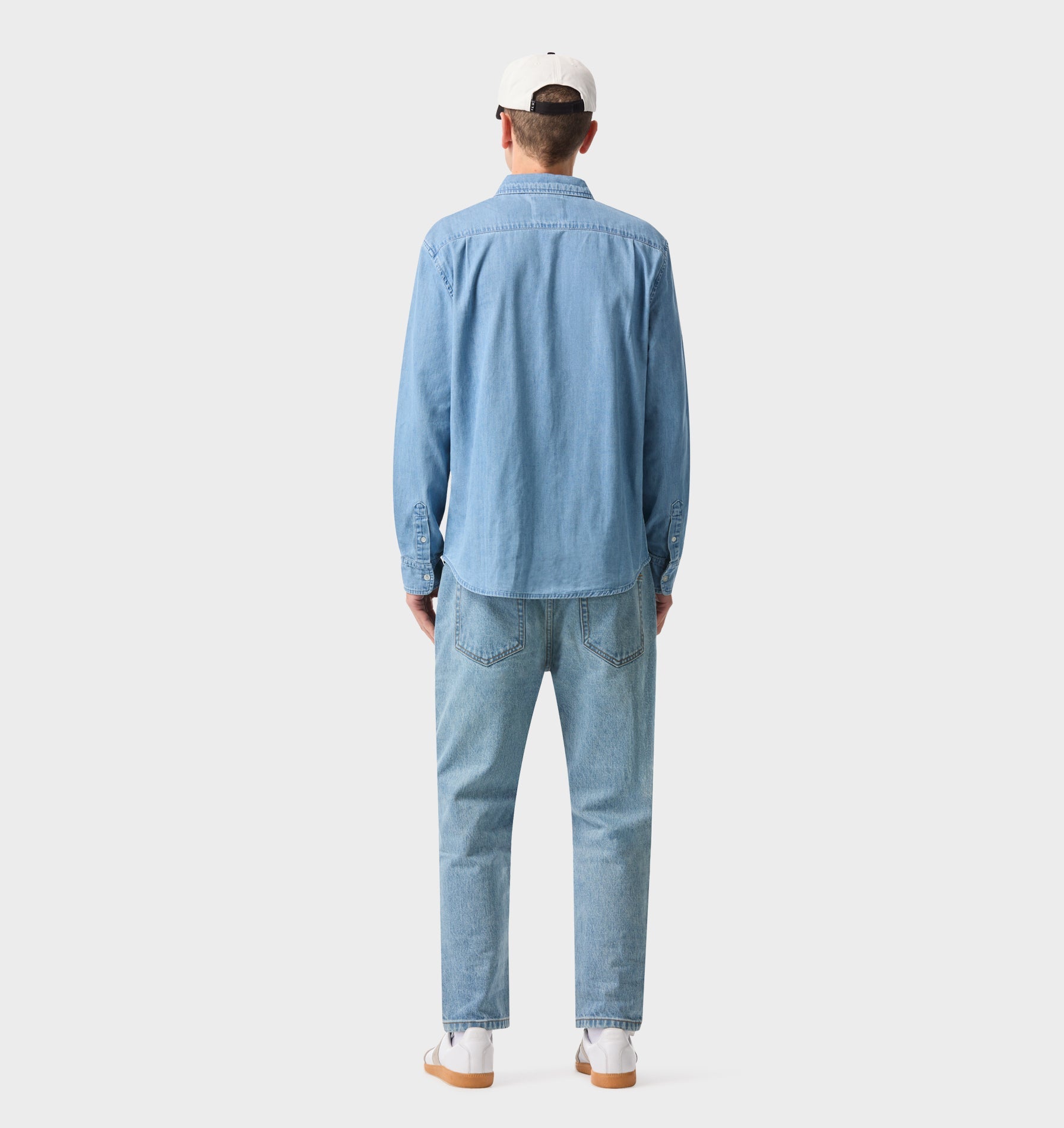 Cropped 90s Denim - Washed Vintage Blue
