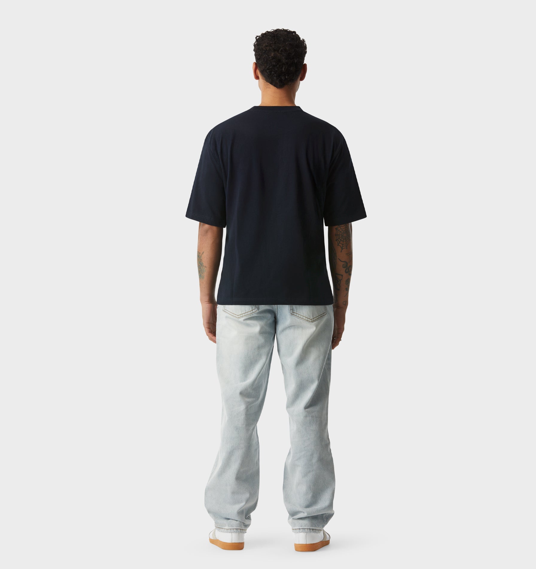 Isaac Cotton Tee - Midnight Navy