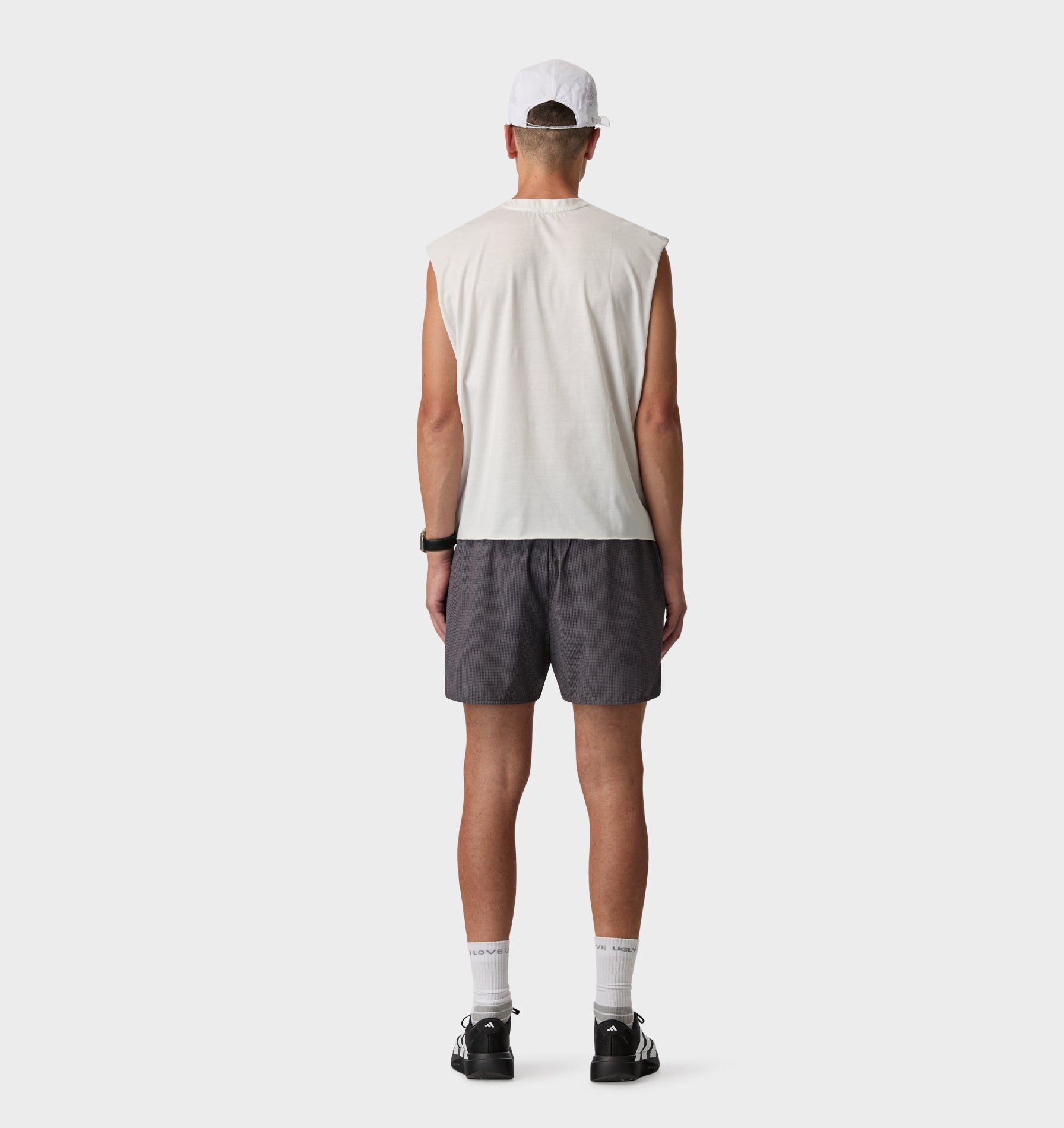 Active Pleat Front Short - Check