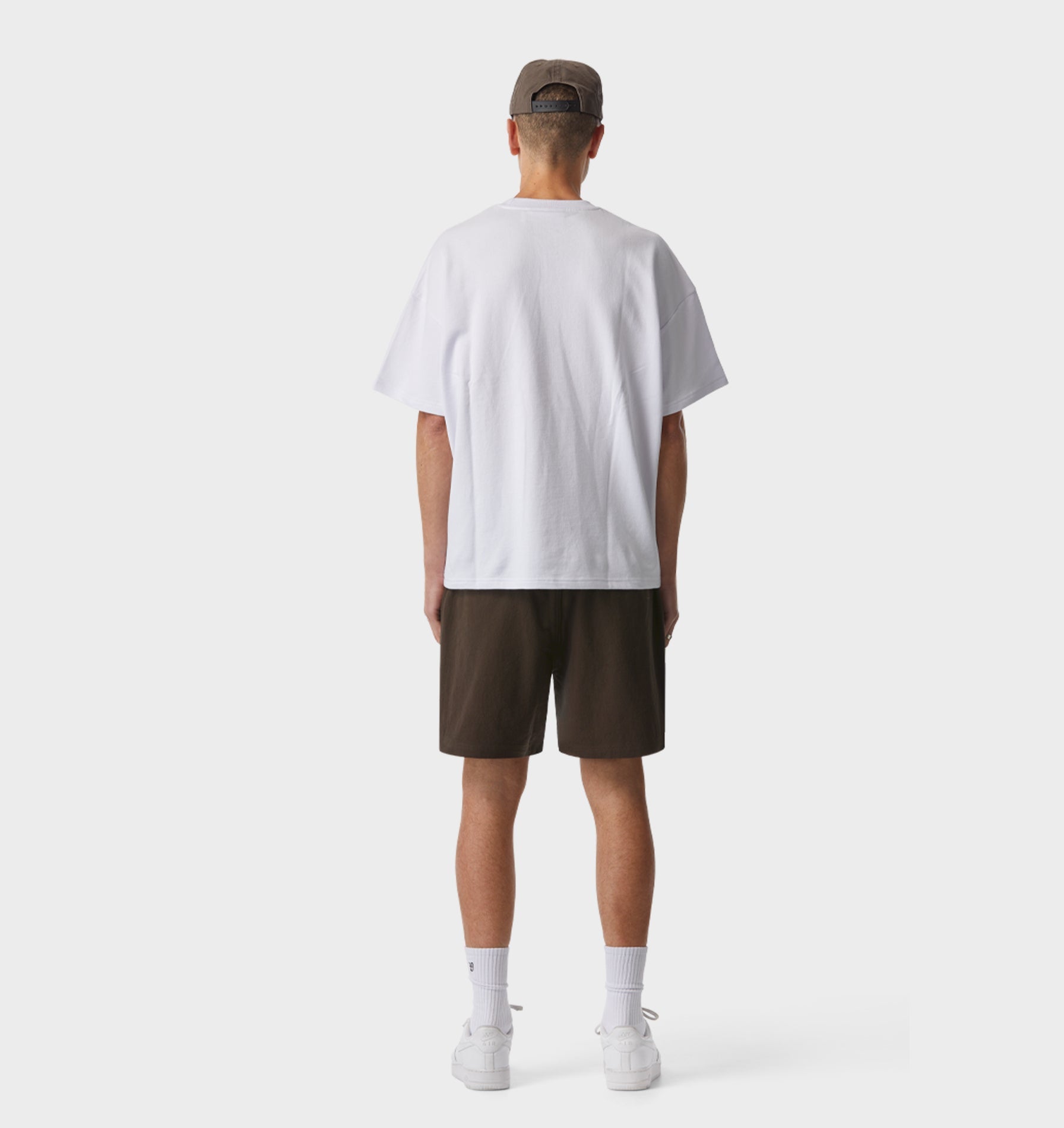 Linen Michael Pleat Short - Espresso
