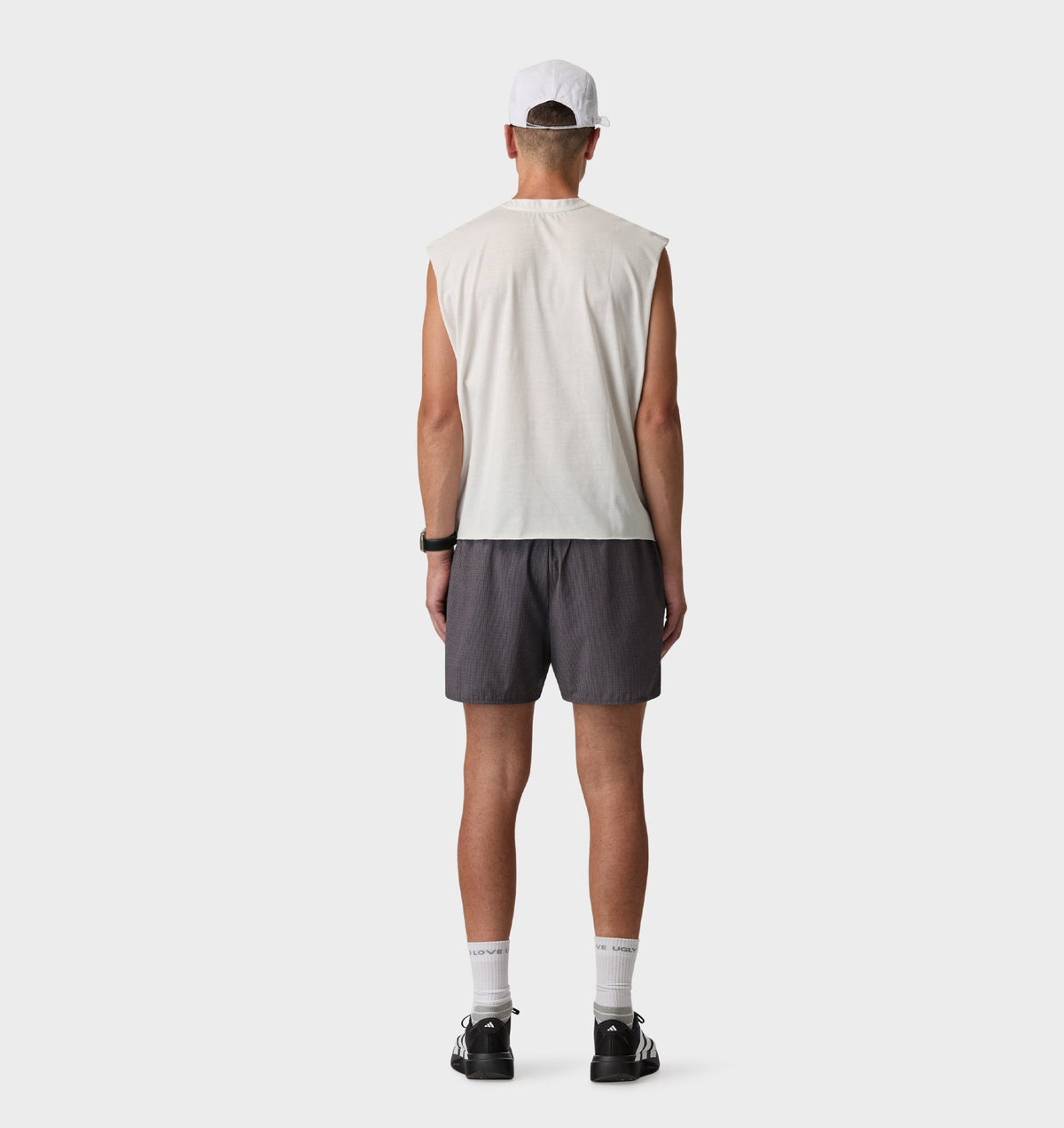 Active Pleat Front Short - Check