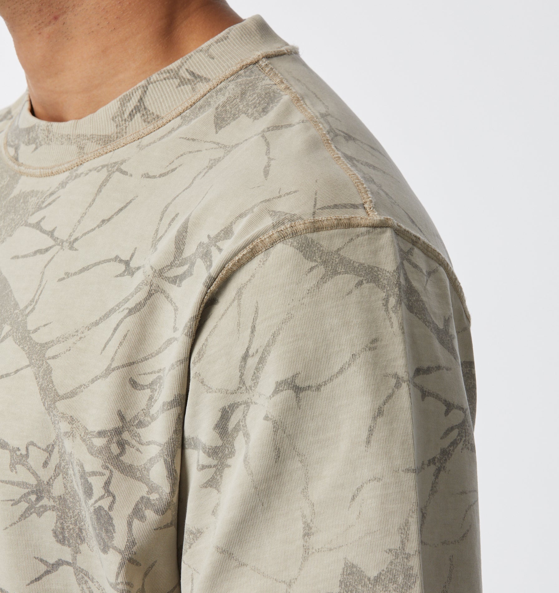 Box Crop Tee - Tree Camo