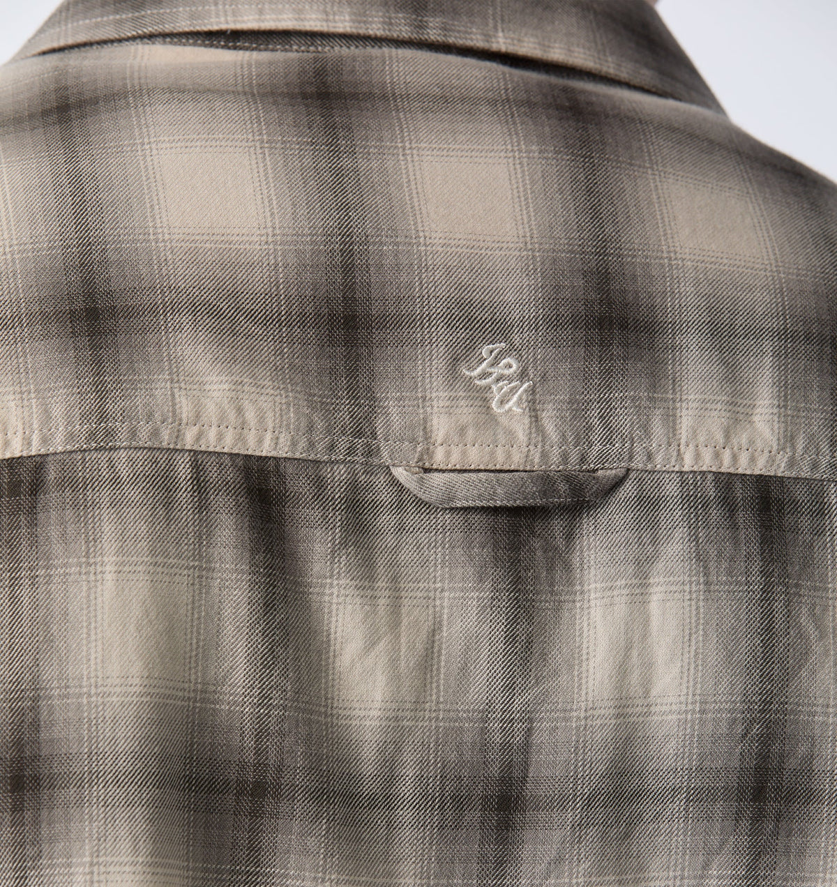 Flannel Crop SS Shirt - Grey Check