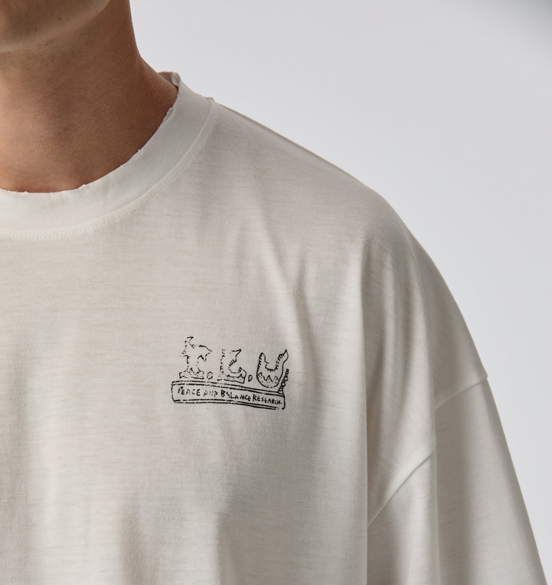 Peace Active Box Tee - Vintage White