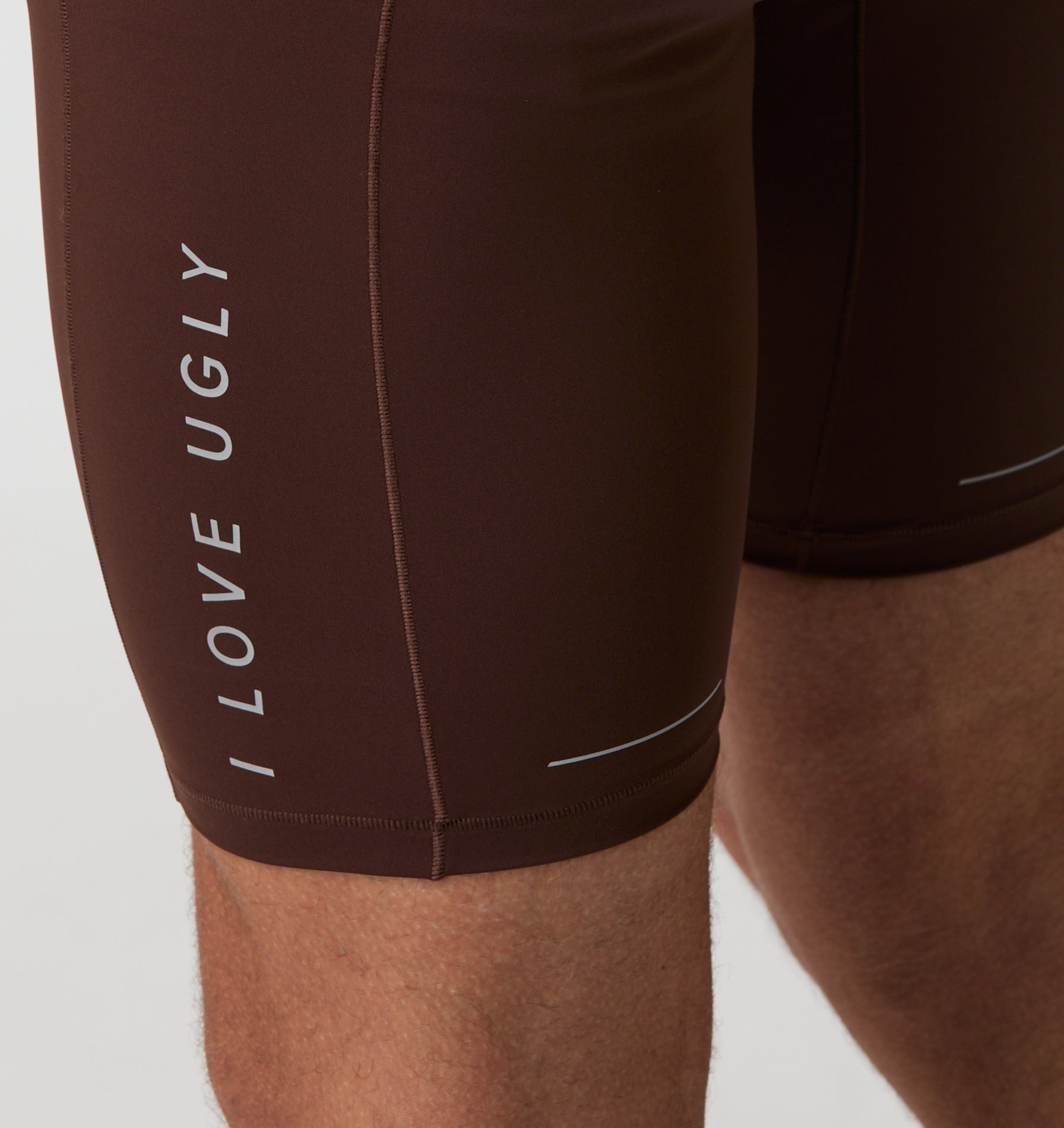 Leo Performance Lined Half Tight - Brown