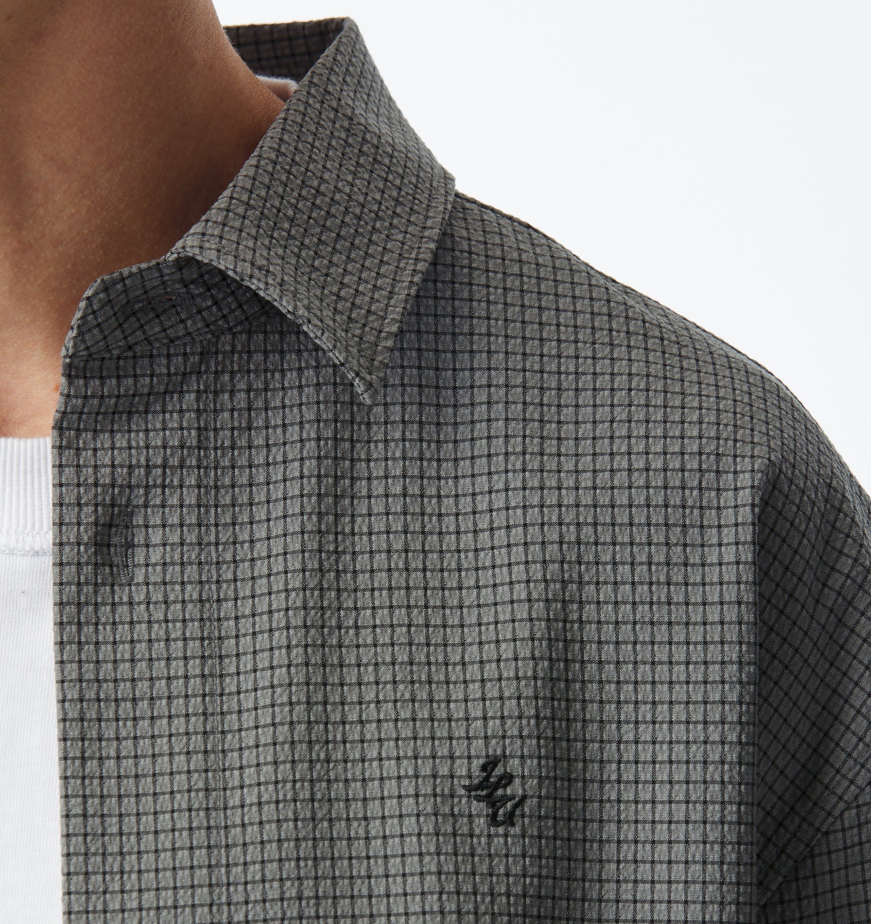 Dawson Boxy SS Shirt - Cobblestone Check