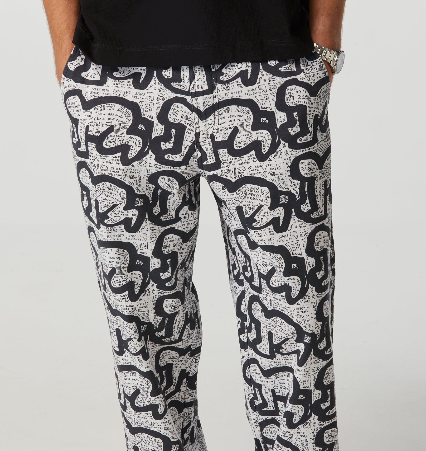KH Des Refuses Edgar Pant - White/Black