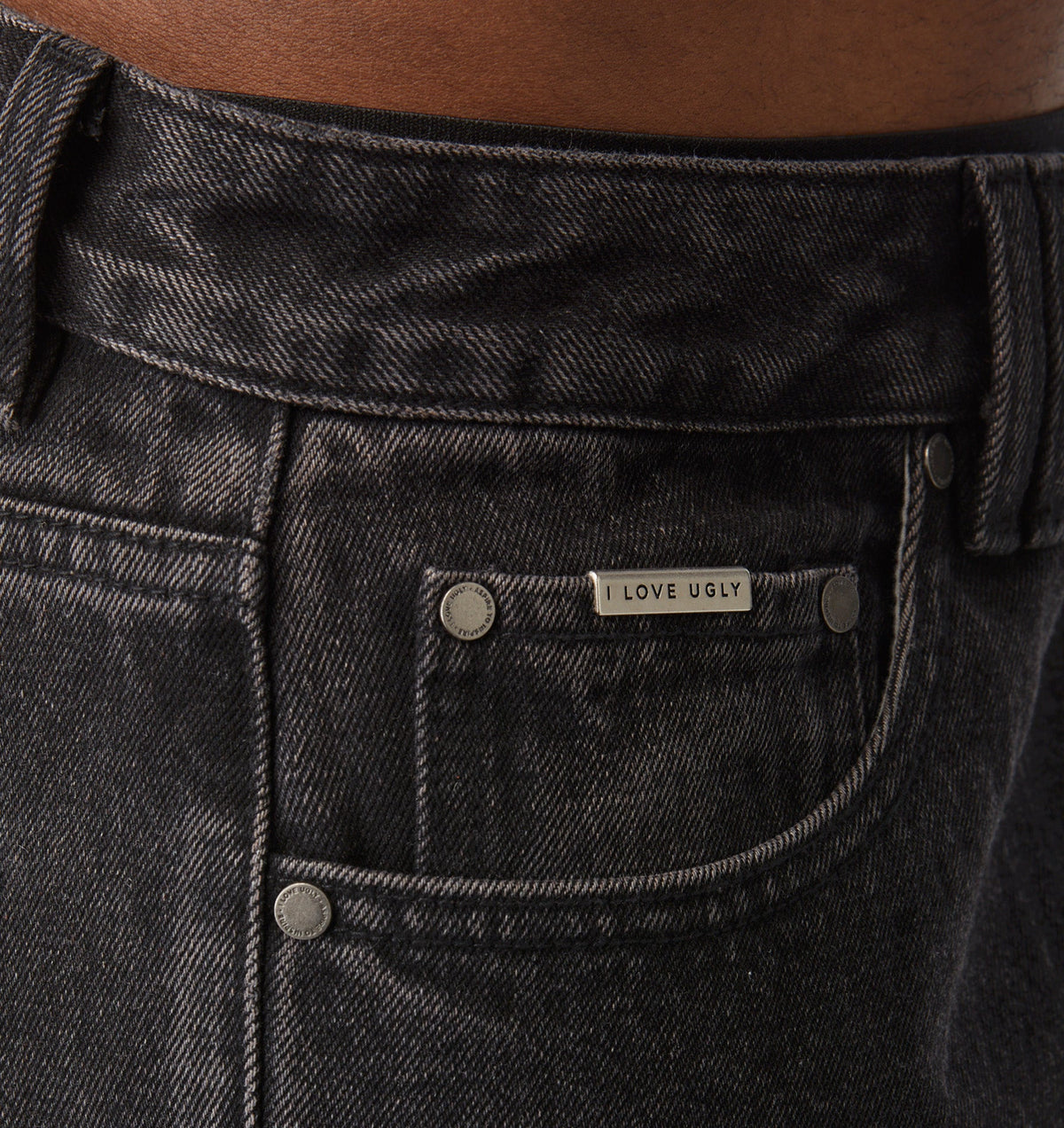 Samson Cropped Denim - Washed Black