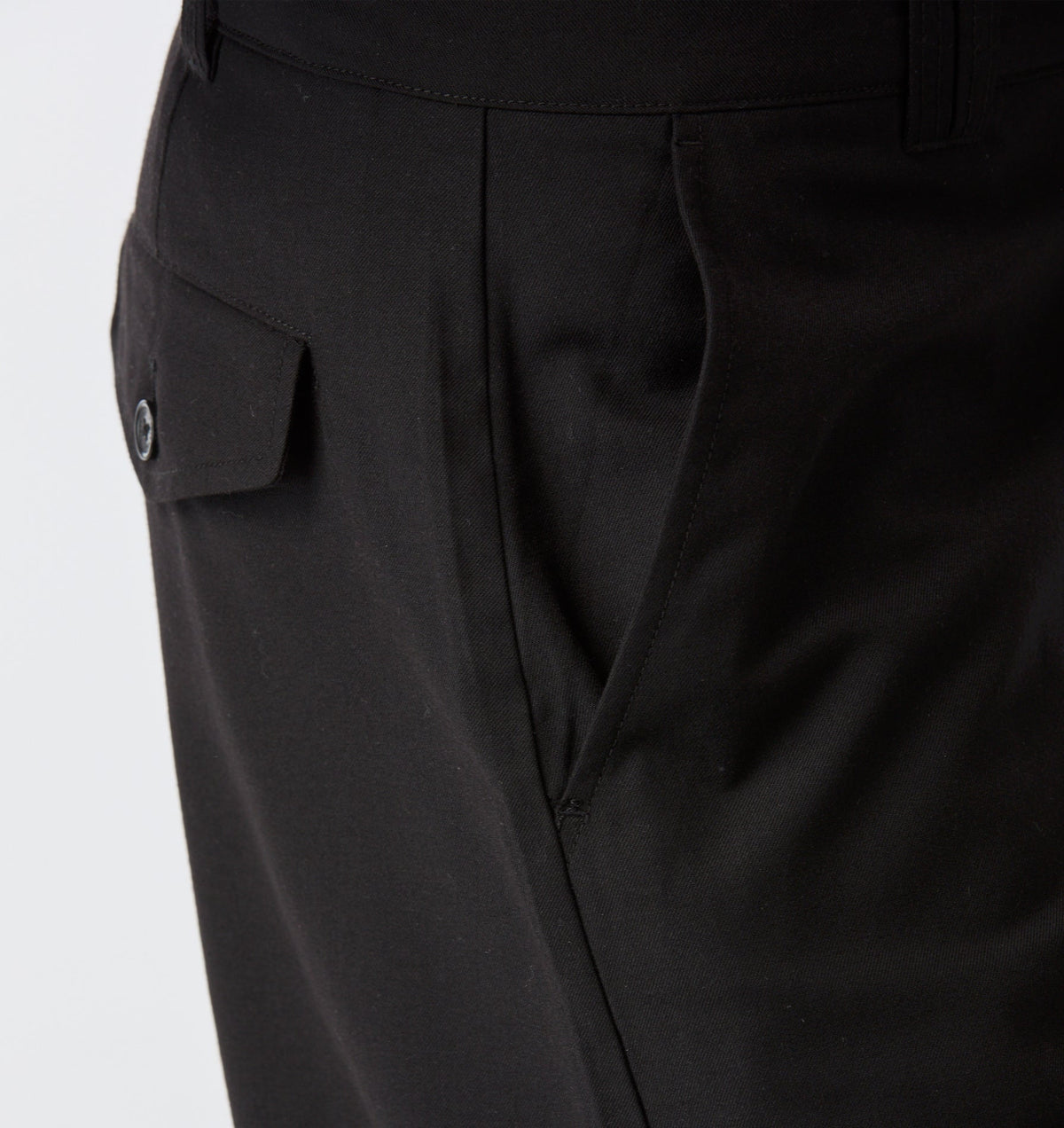 Barrel Leg Slack Pant - Black