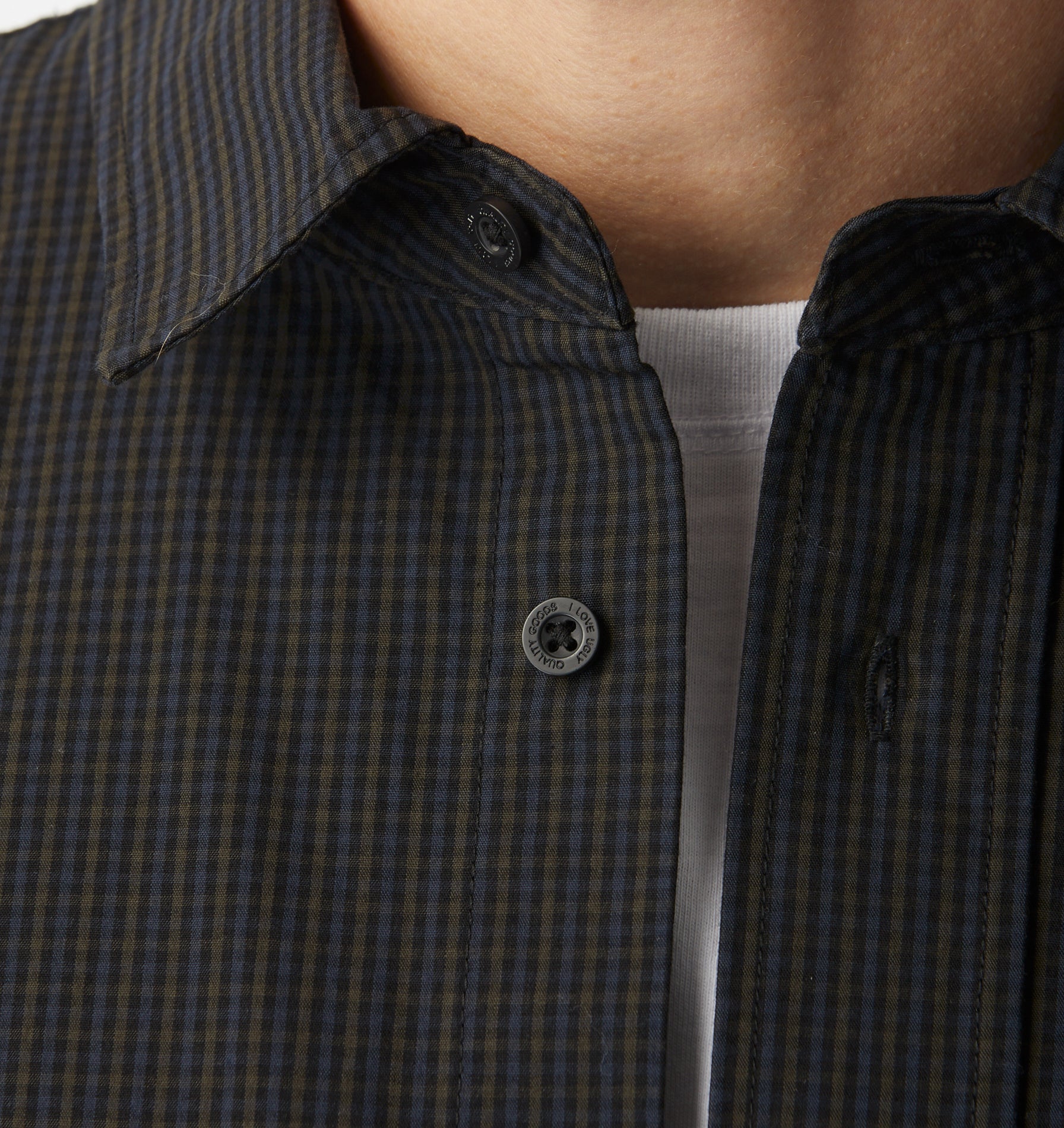 Kai SS Shirt - Navy Check