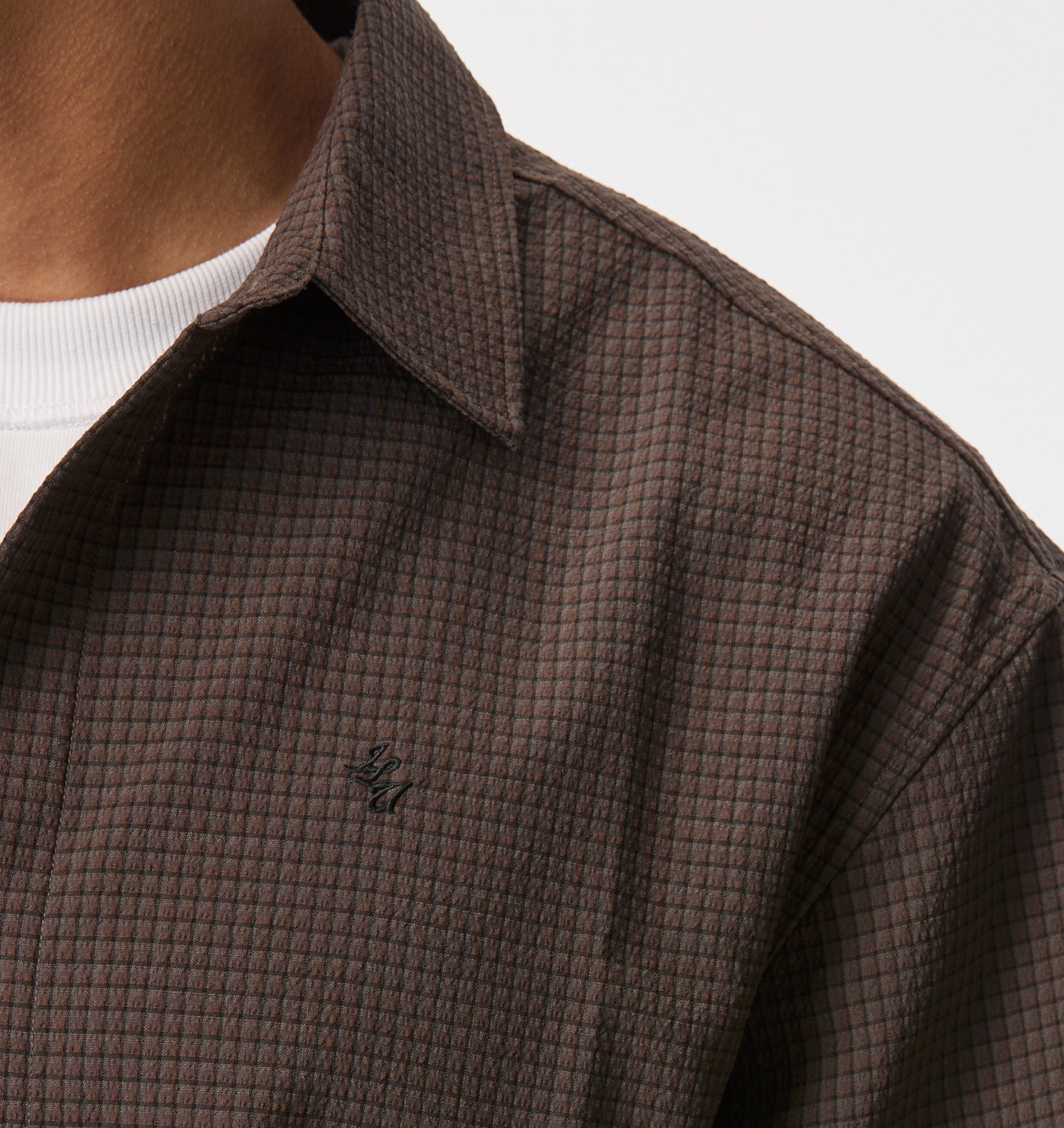 Dawson Boxy SS Shirt - Brown Check