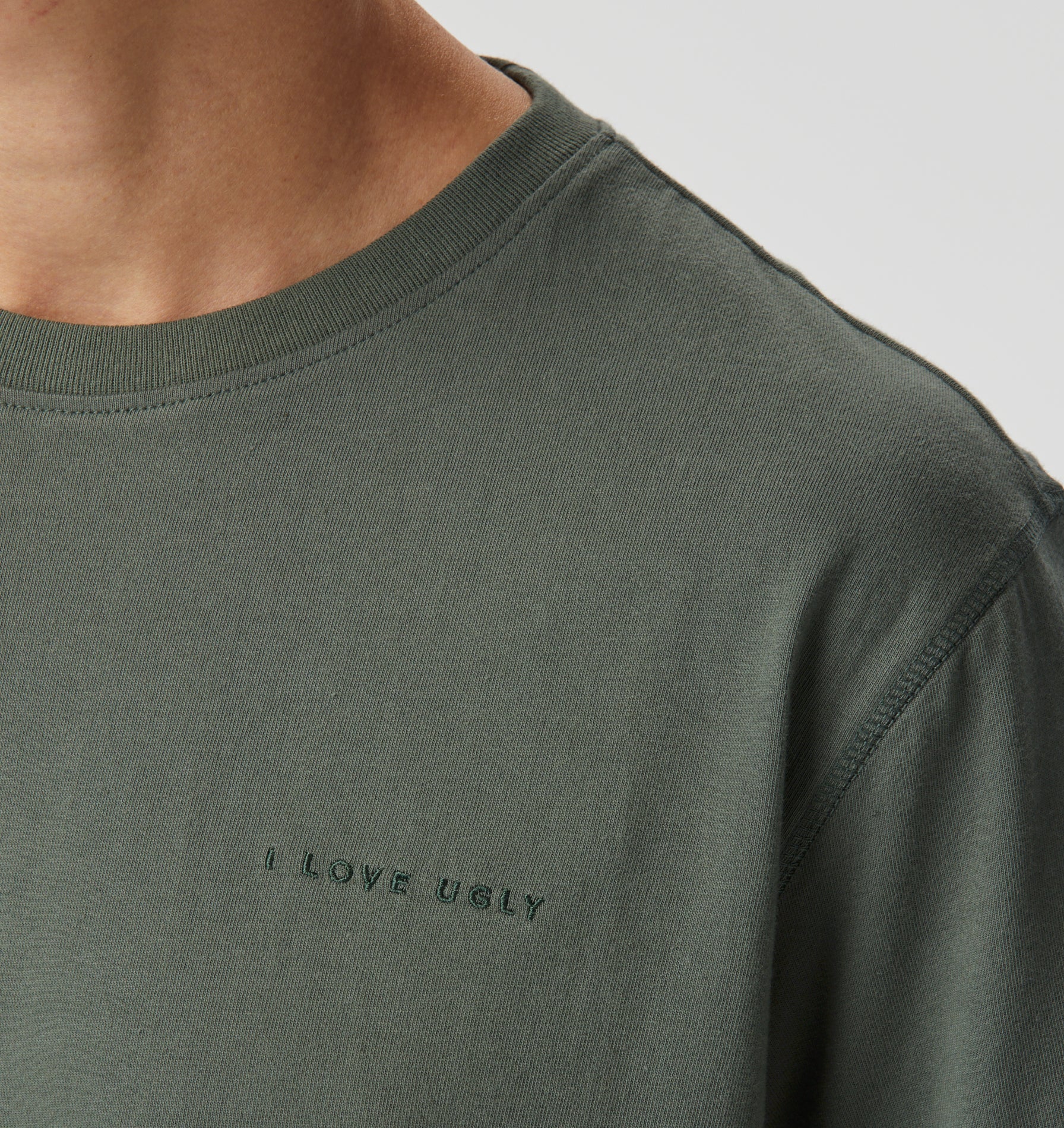 Jeremy Slim Tee - Smokey Green