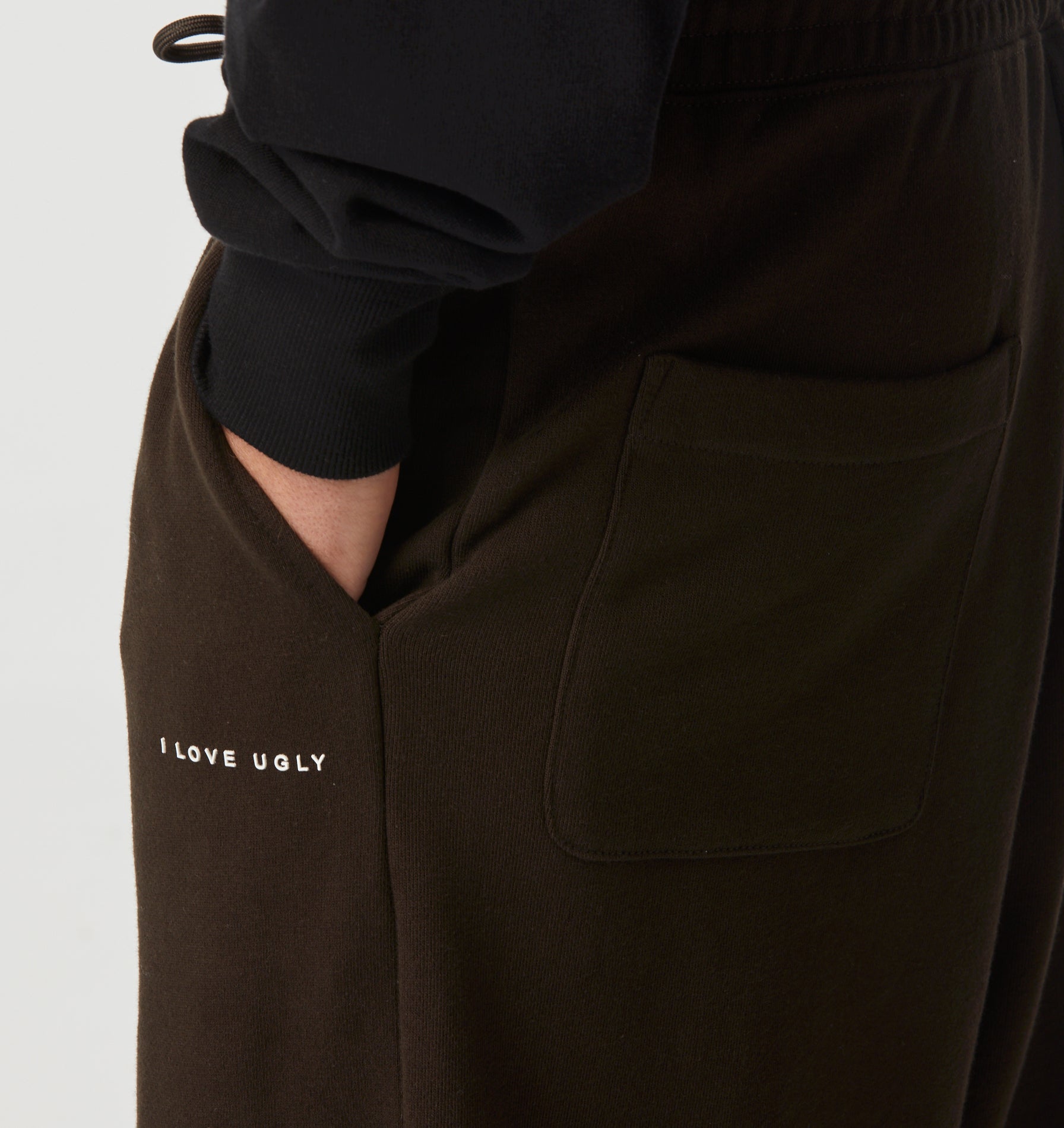 Wide Leg Track Pant - Coffee Bean