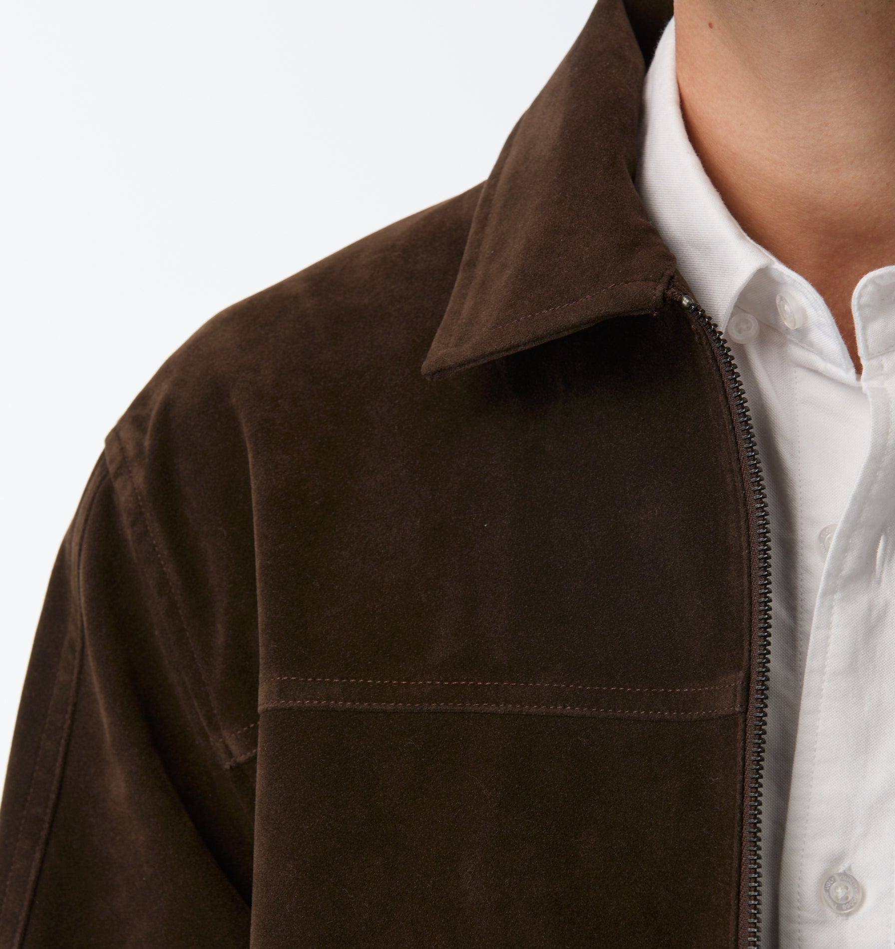 Mason Suede Jacket In Espresso | I Love Ugly US