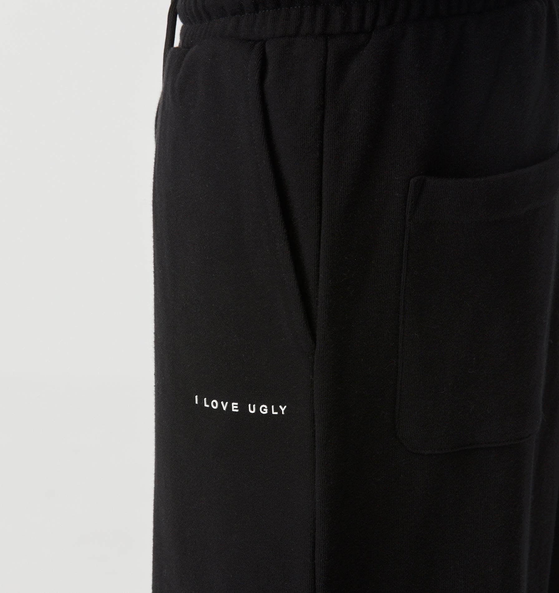 Wide Leg Track Pant - Black