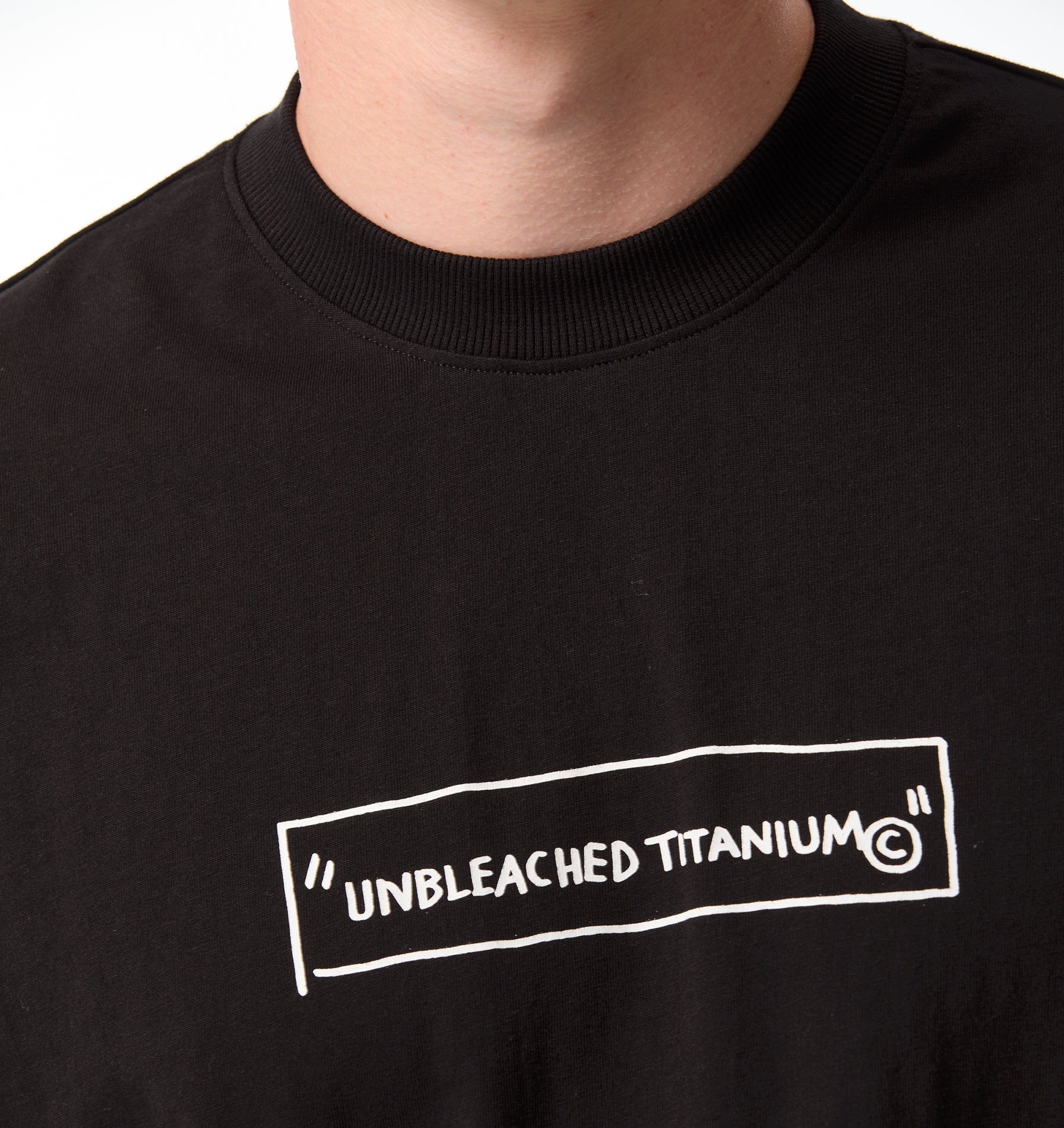 Basquiat Unbleached Box Tee 2.0 - Black