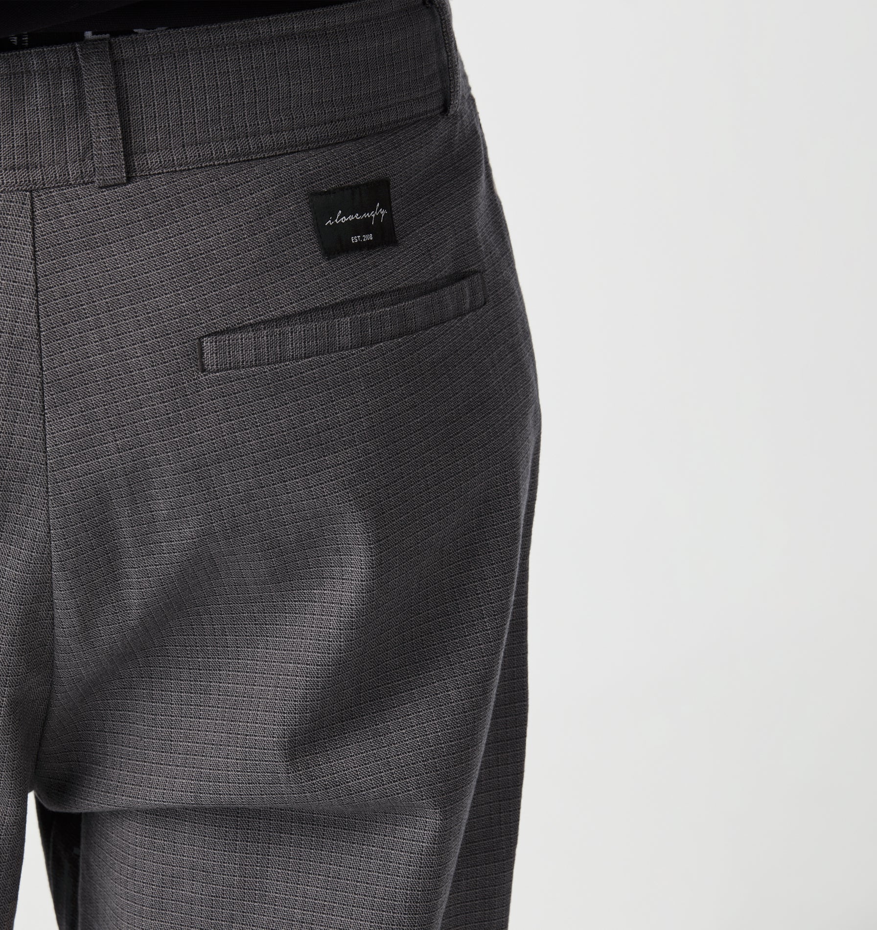 Kobe Pant - Grey Mini Check