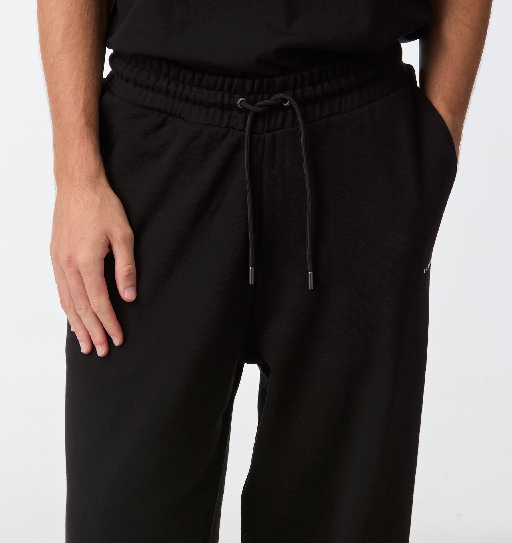 Wide Leg Track Pant - Black | I Love Ugly US