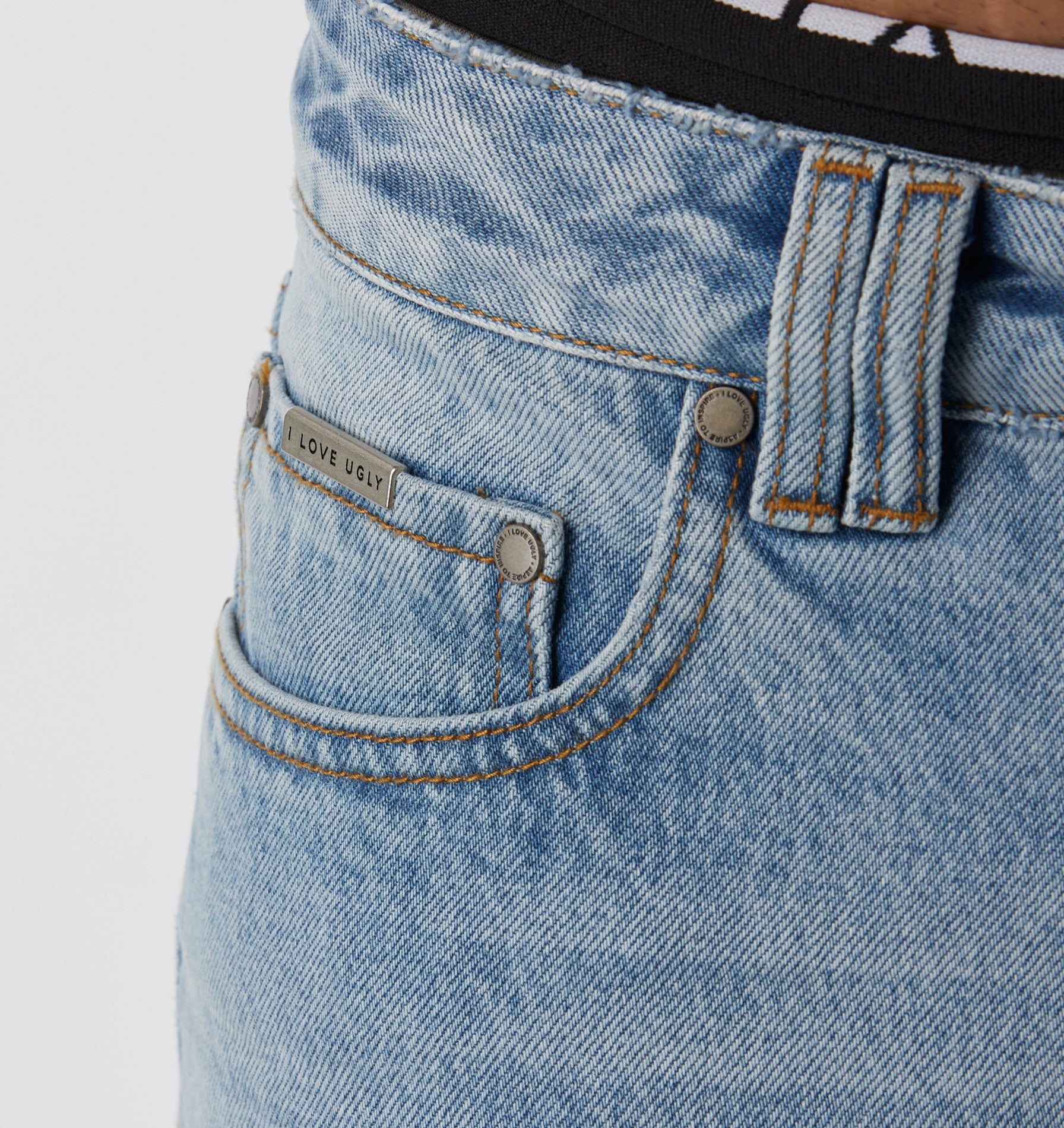 Samson Cropped Denim - Faded Blue