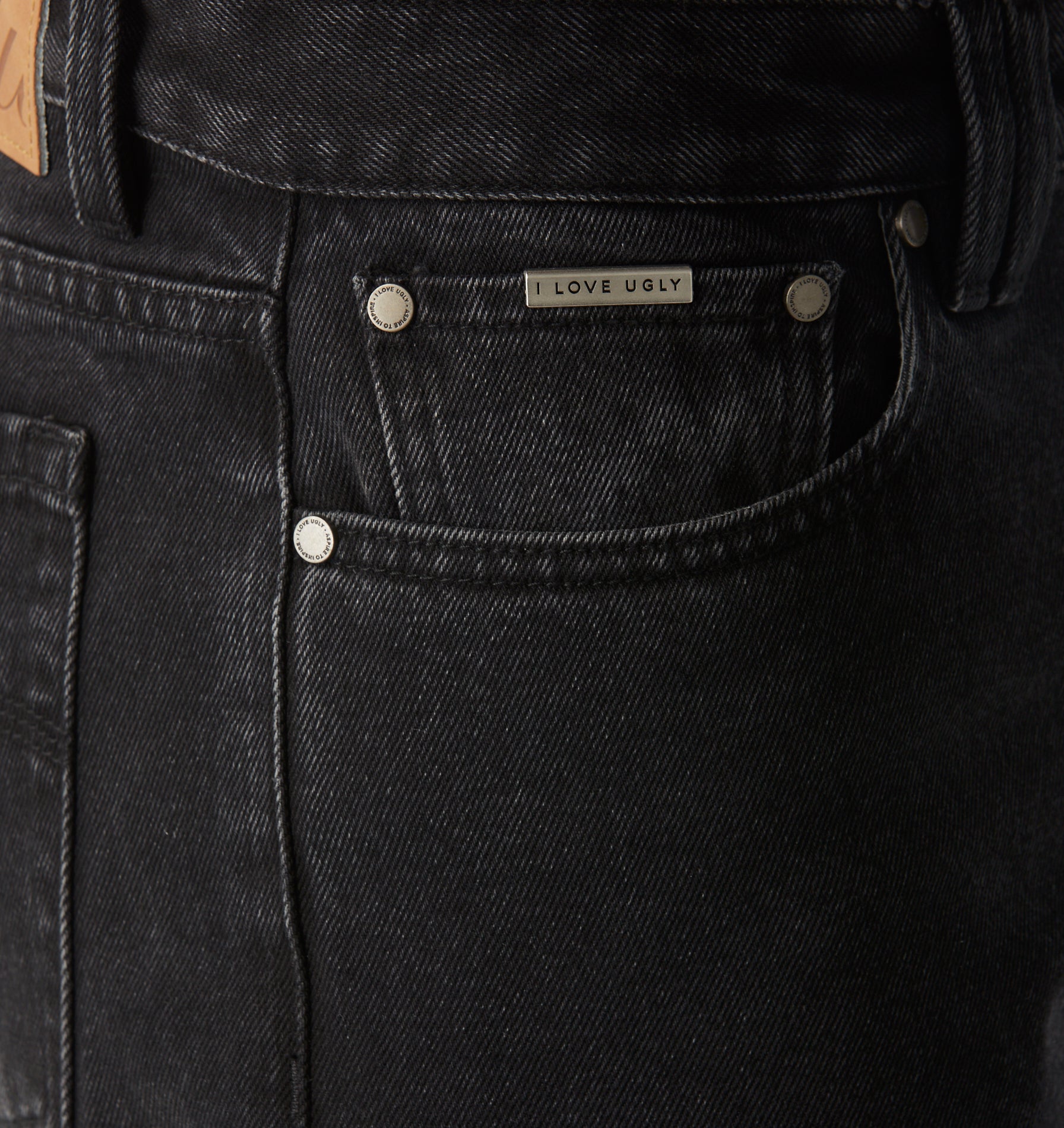 Webster Straight Denim - Washed Black