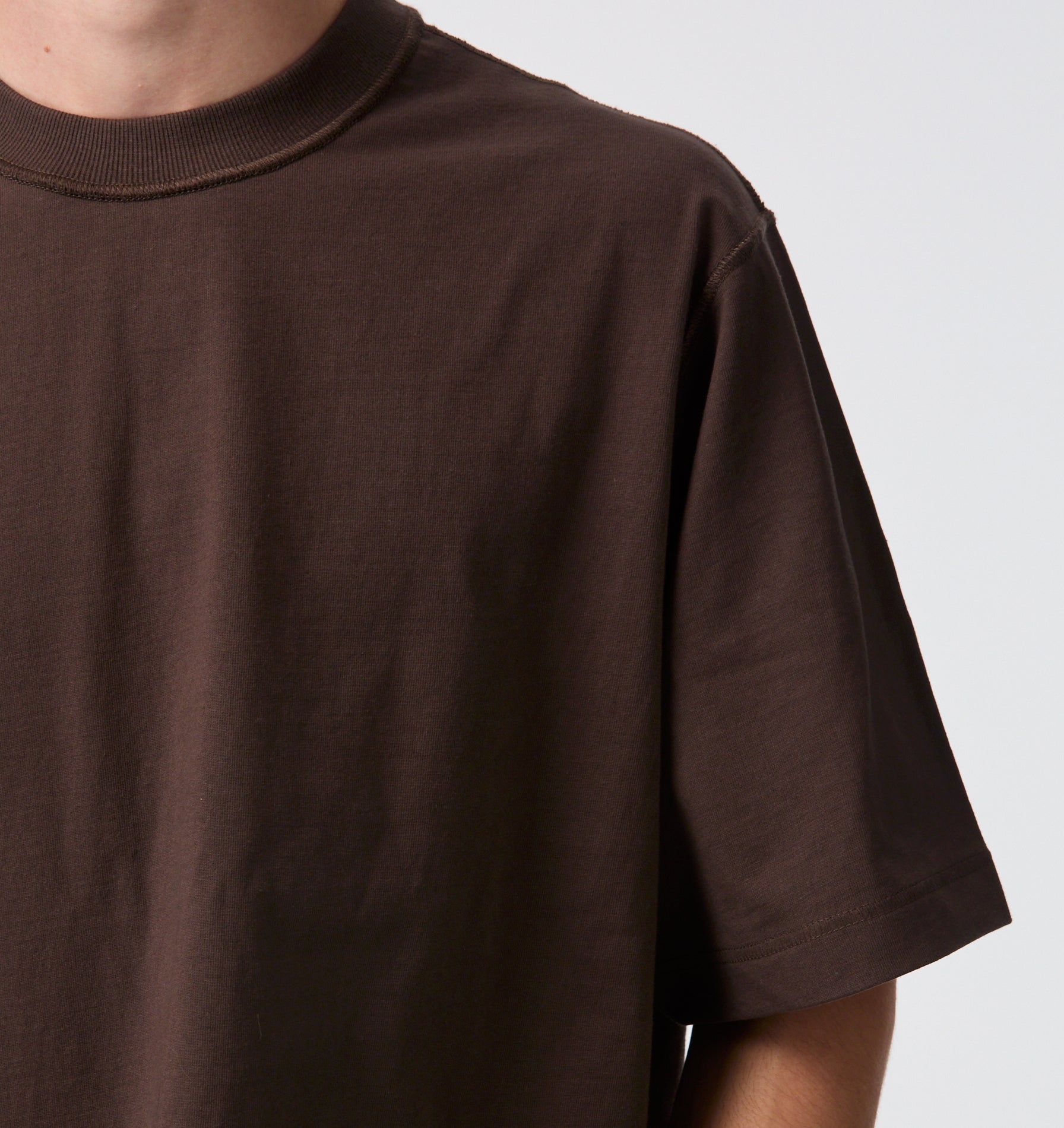Crop Box Tee - Espresso