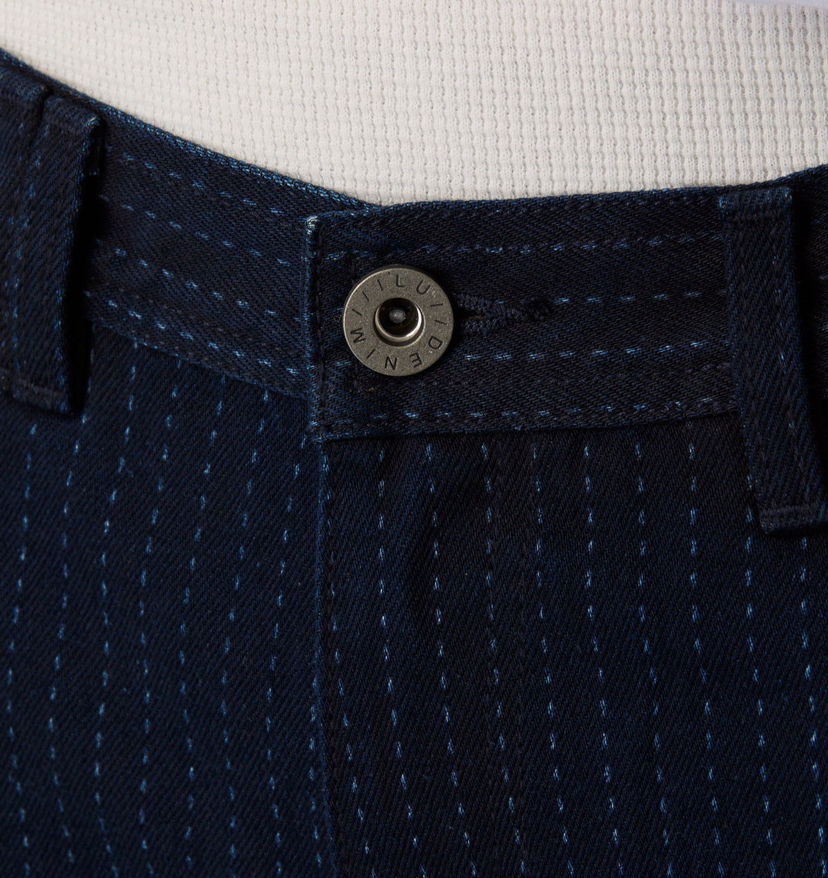 Wyatt Denim Short - Pinstripe