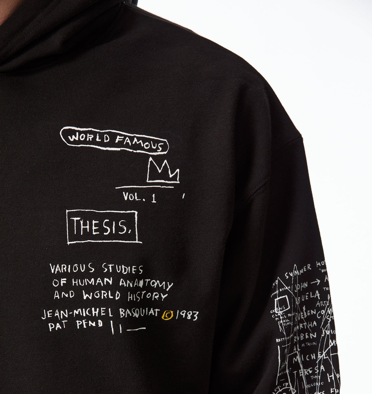 Basquiat Scribble Box Hood 2.0 - Black