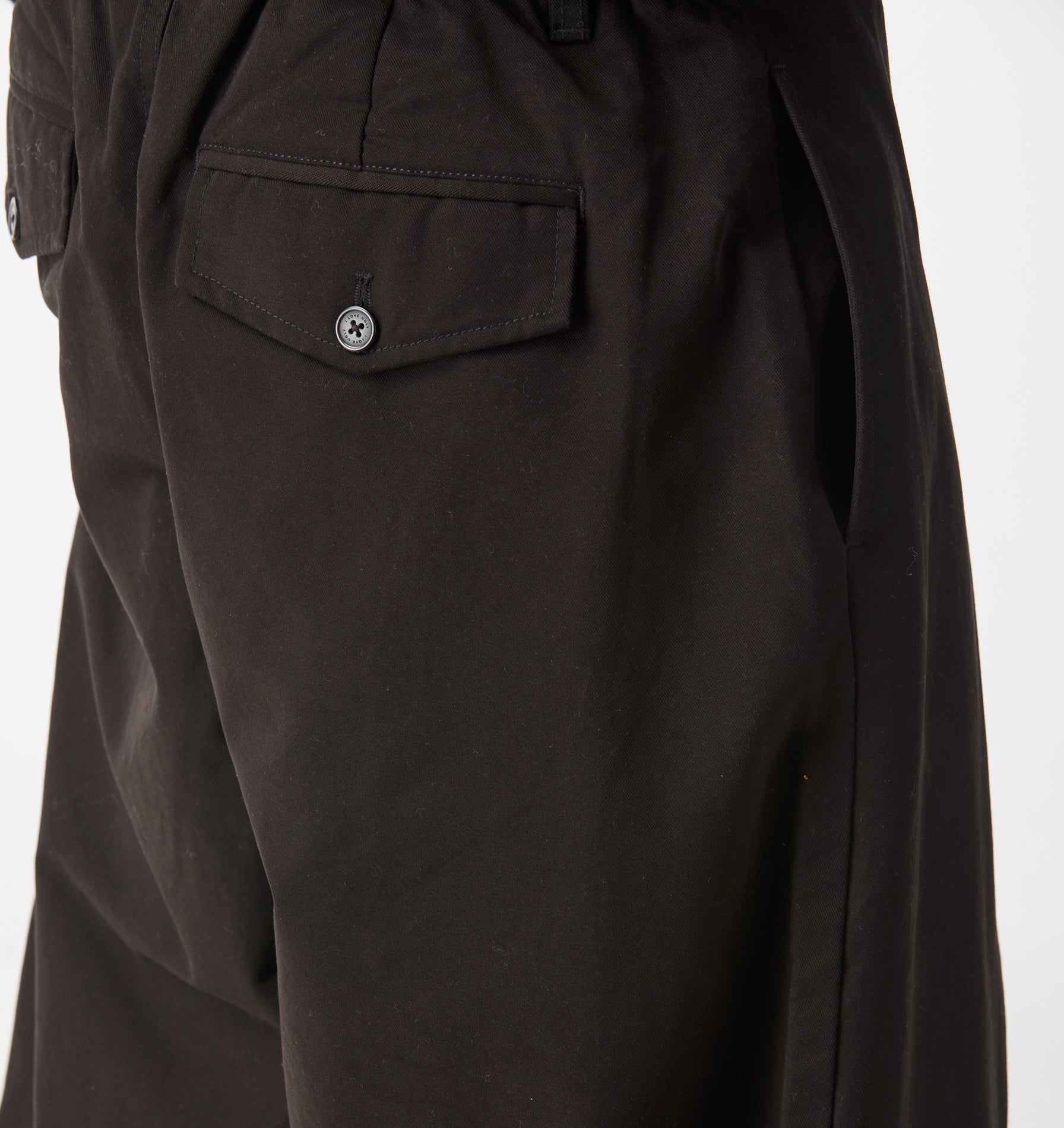 Box Pleat Pant - Black