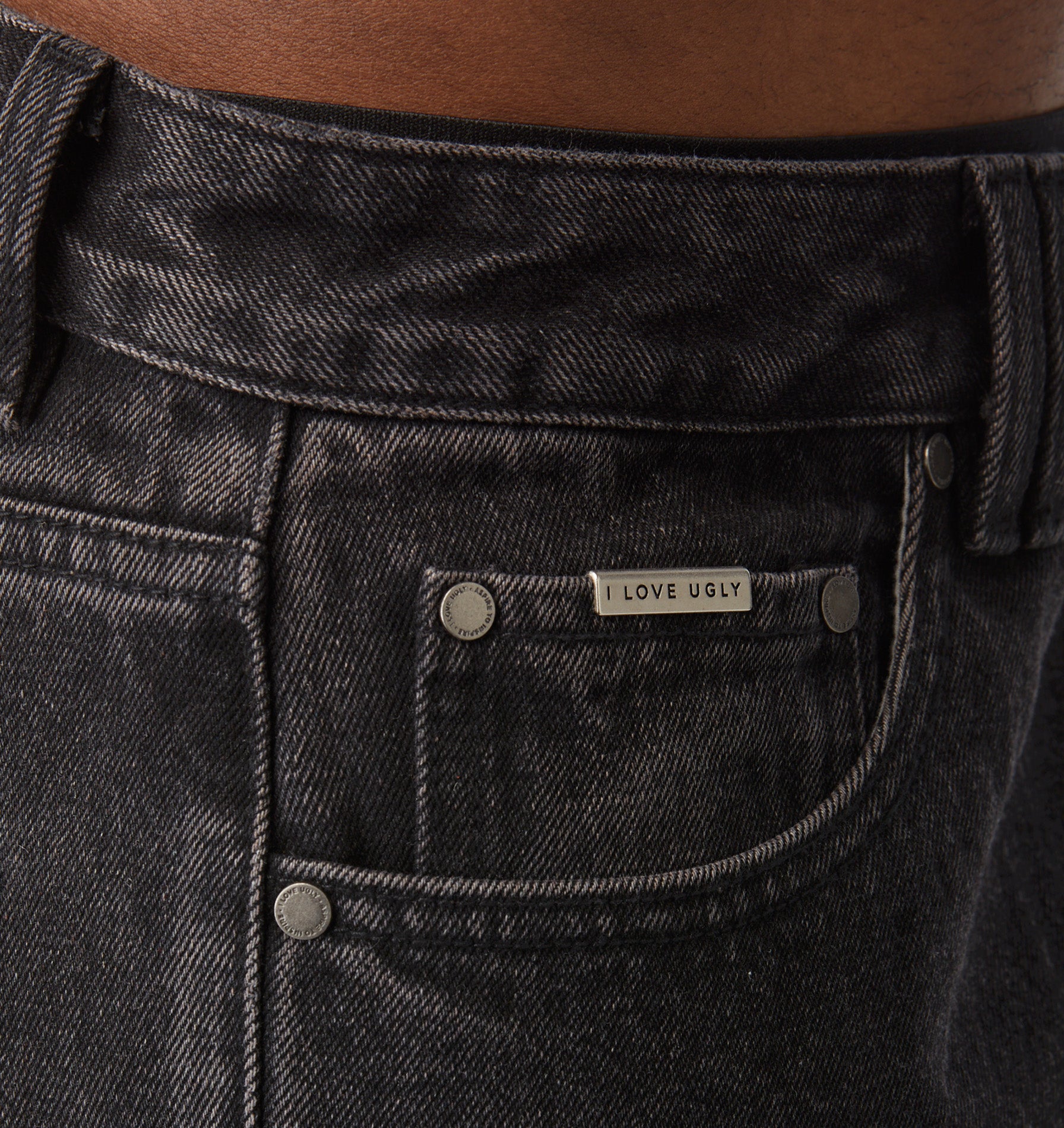 Samson Cropped Denim - Washed Black