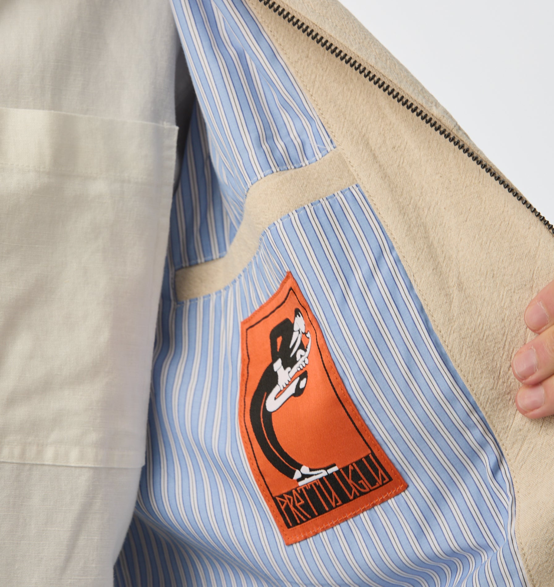 Linen Poker Jacket - Bone