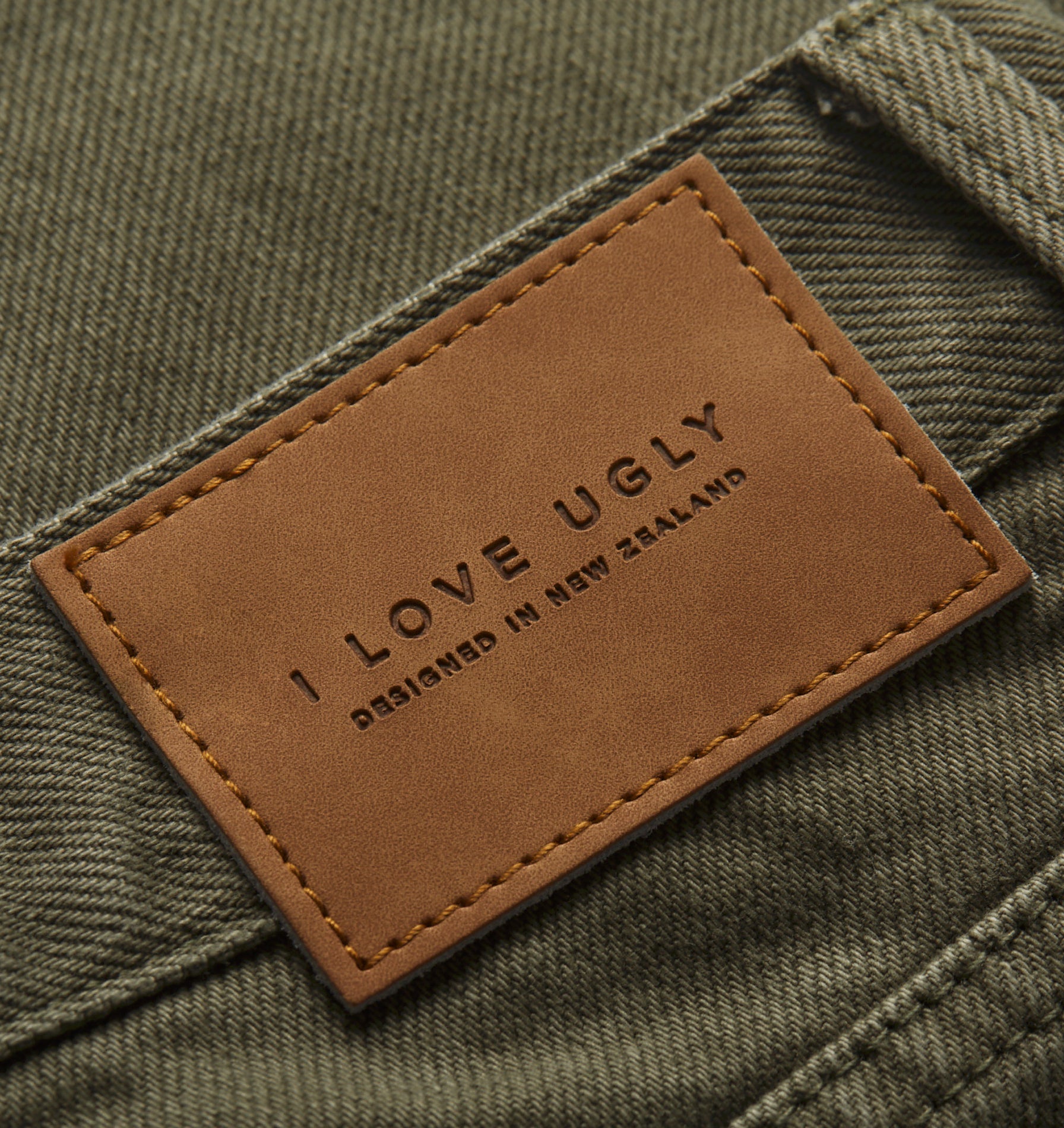 Cropped 90s Denim - Moss