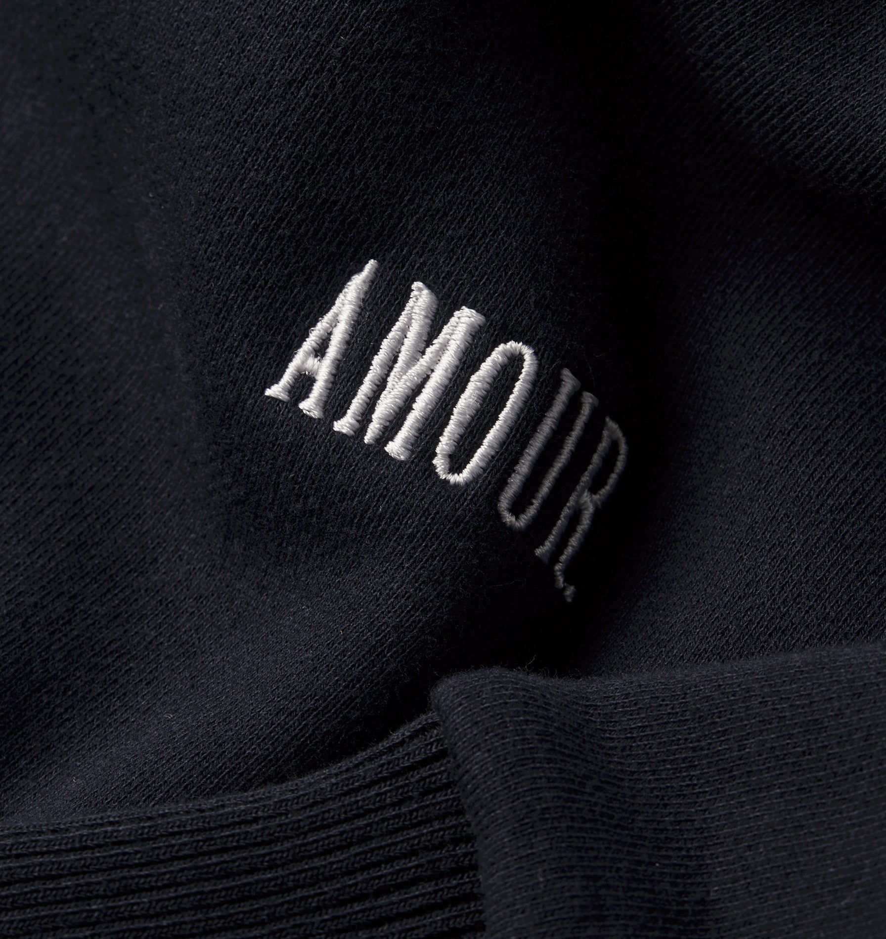 Box Crop Hood - Navy/White