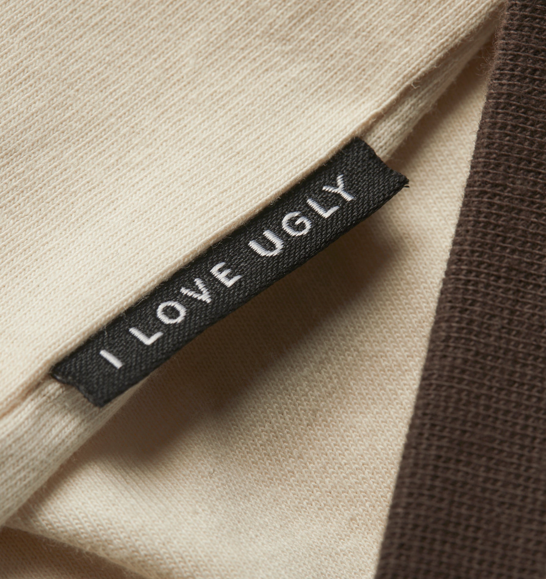 Jeremy Ringer Slim Tee - Off White/Brown