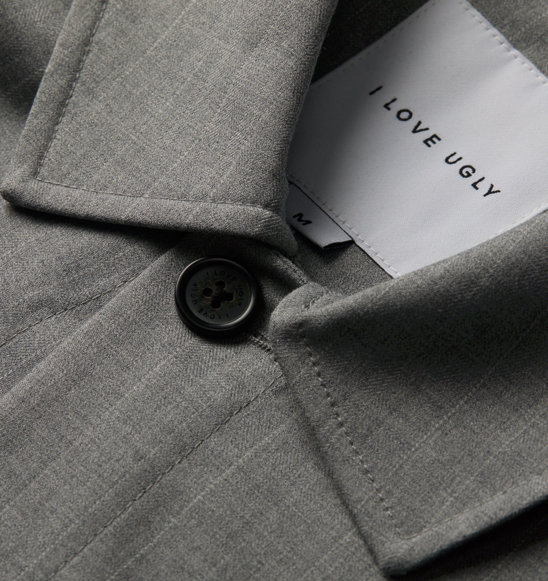 Tailored Overshirt - Grey Pinstripe