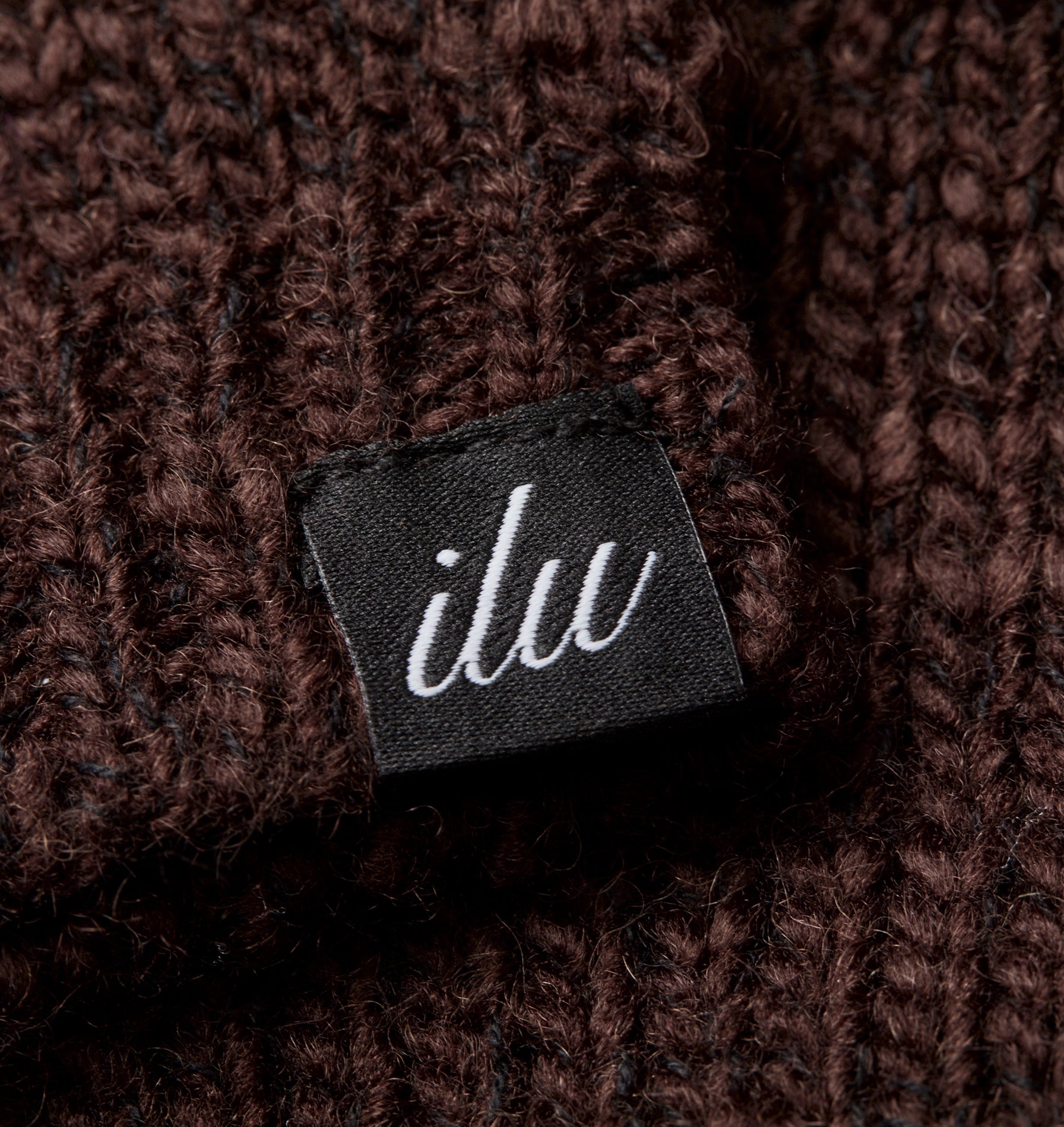 Box Knit Polo - Brown