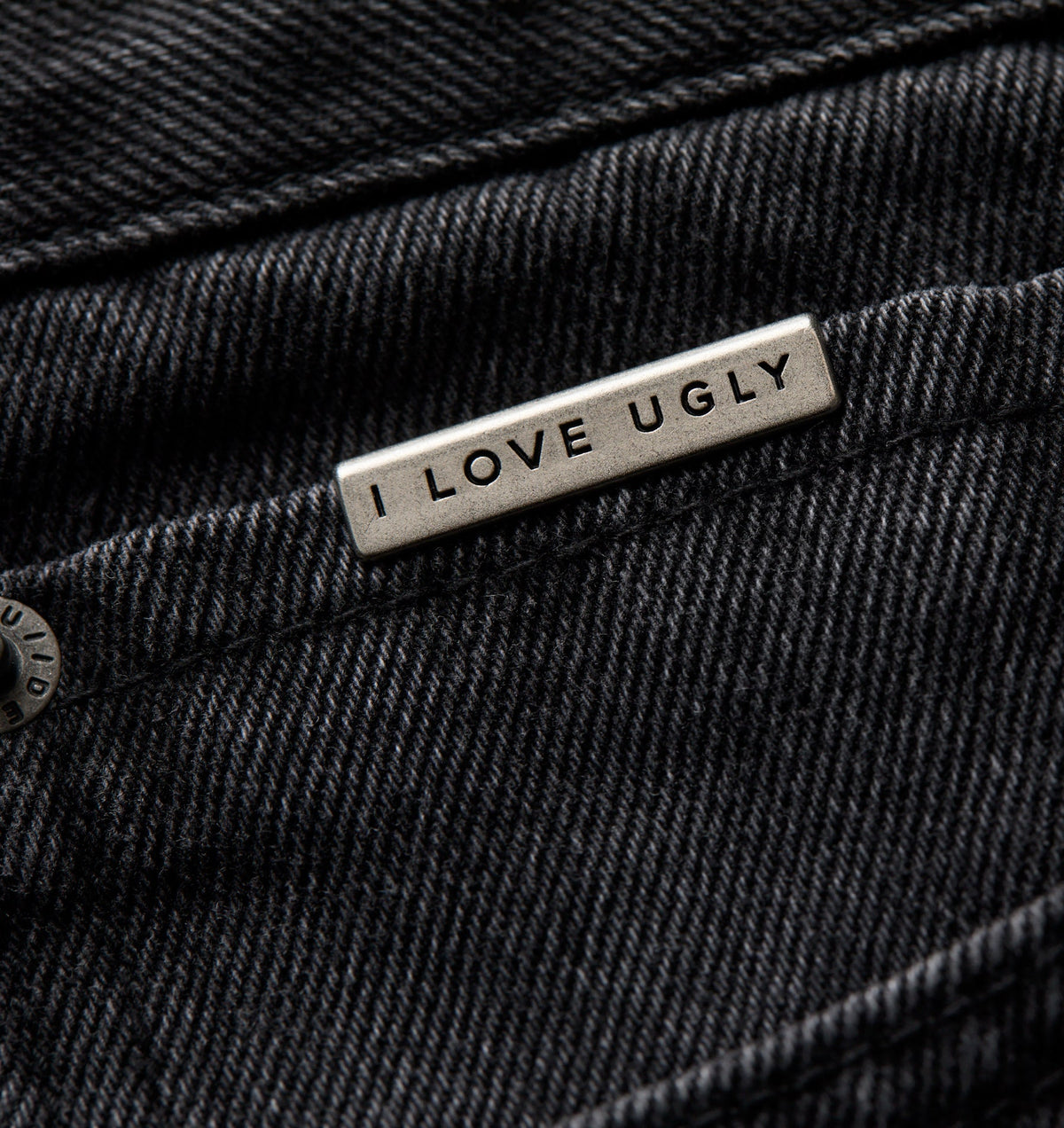 Cropped 90s Denim - Washed Black