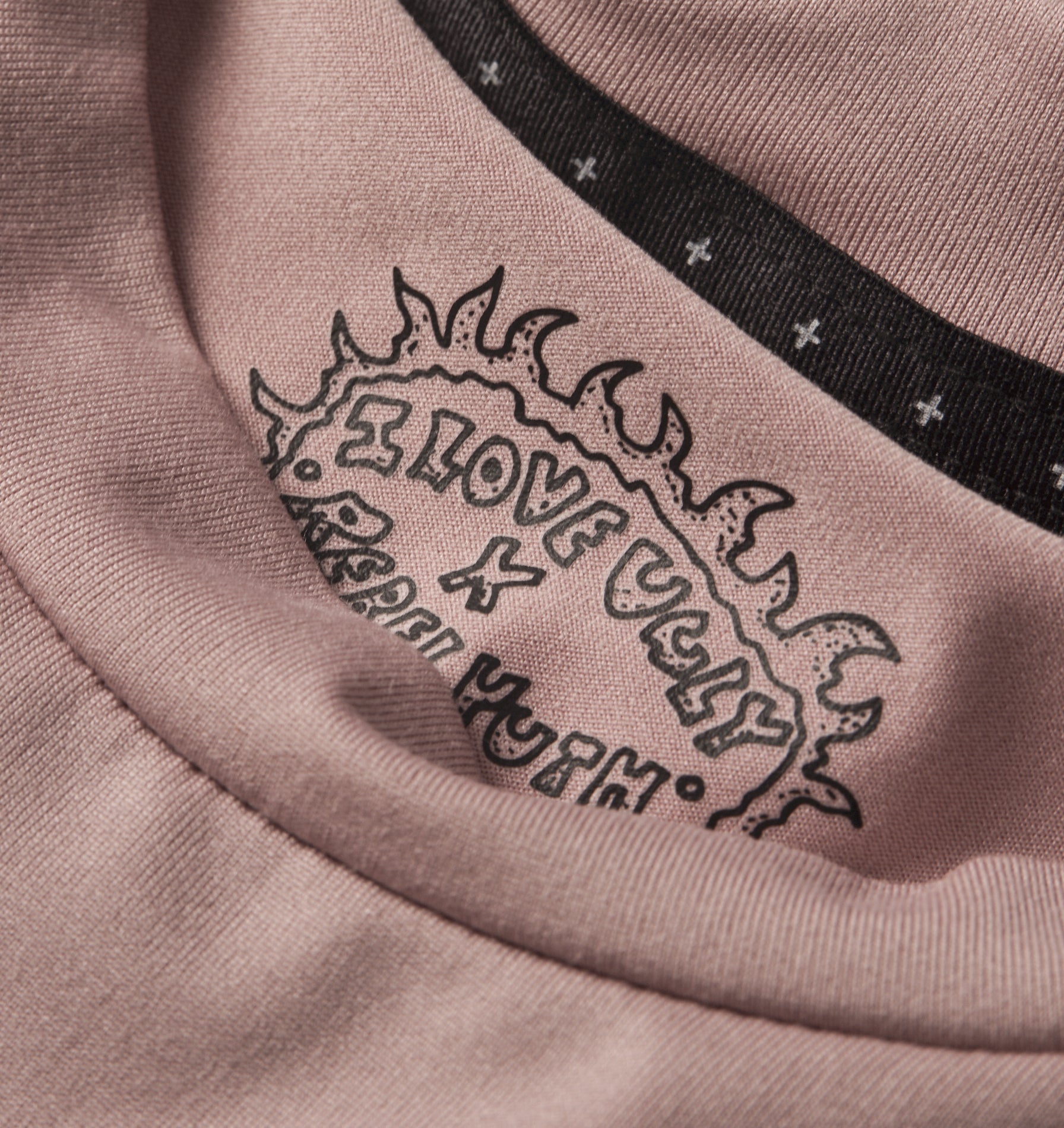 Rebelyuth Active Crop Tee - Dusky Pink