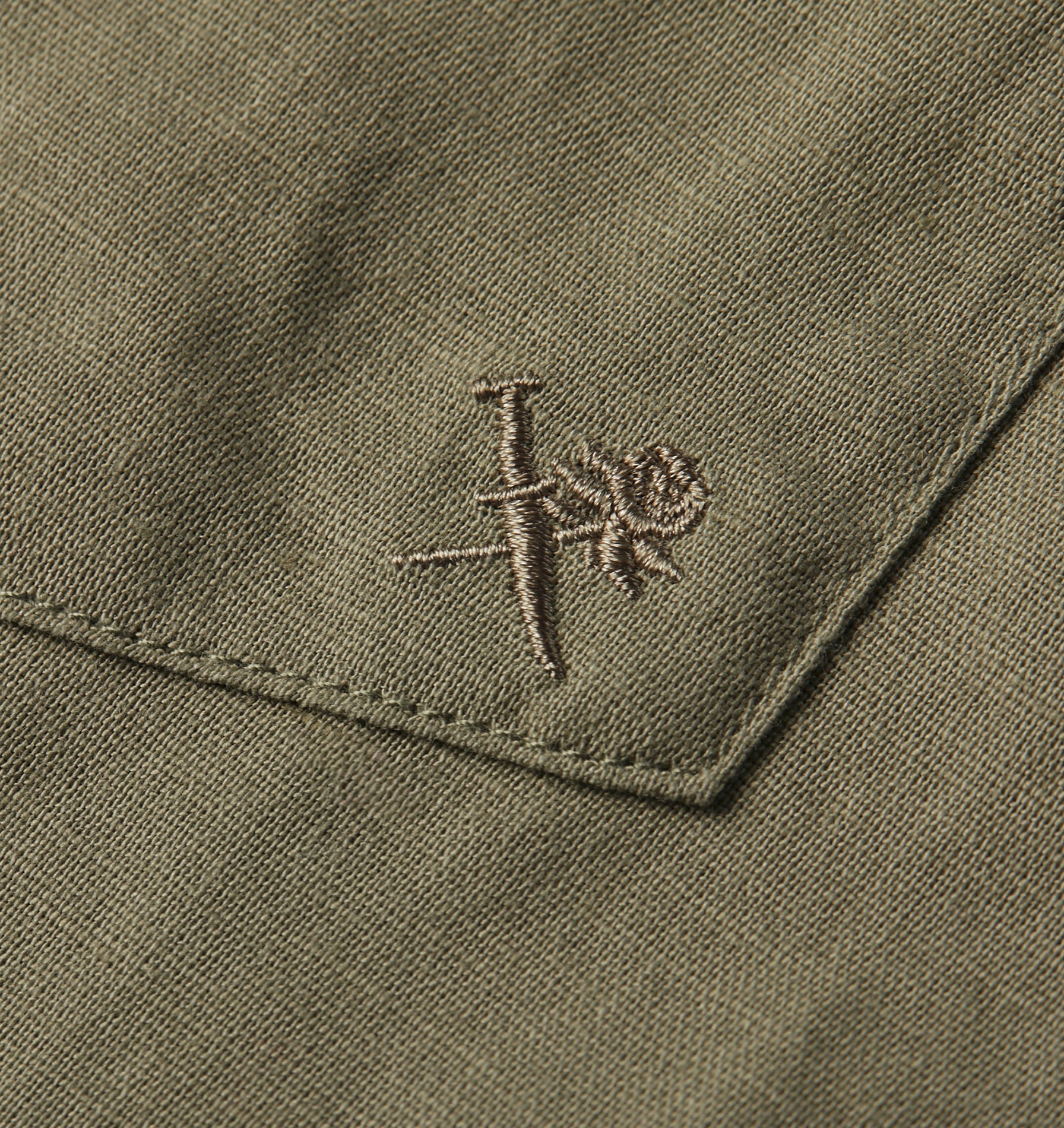 Linen Cuban Collar SS Shirt - Sage