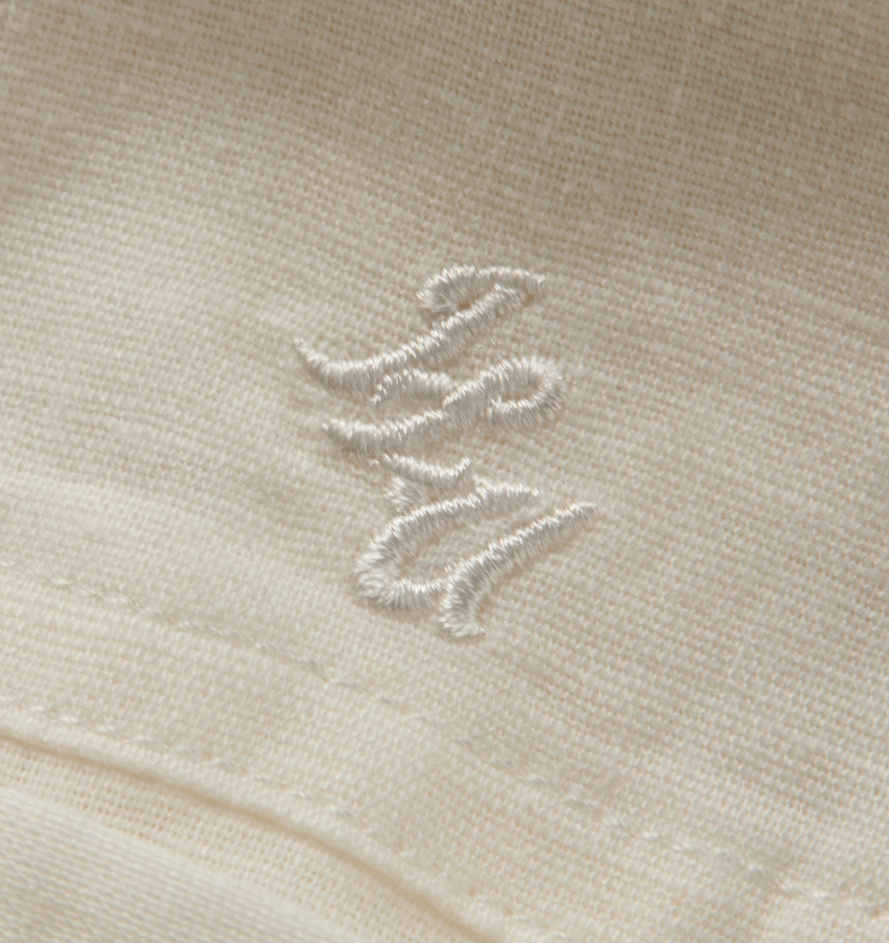 Linen Crop LS Shirt - White