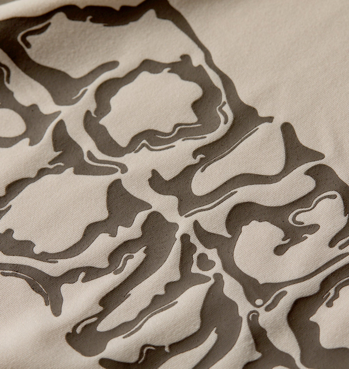 Liquified Active Box Tee - Off White/ Brown