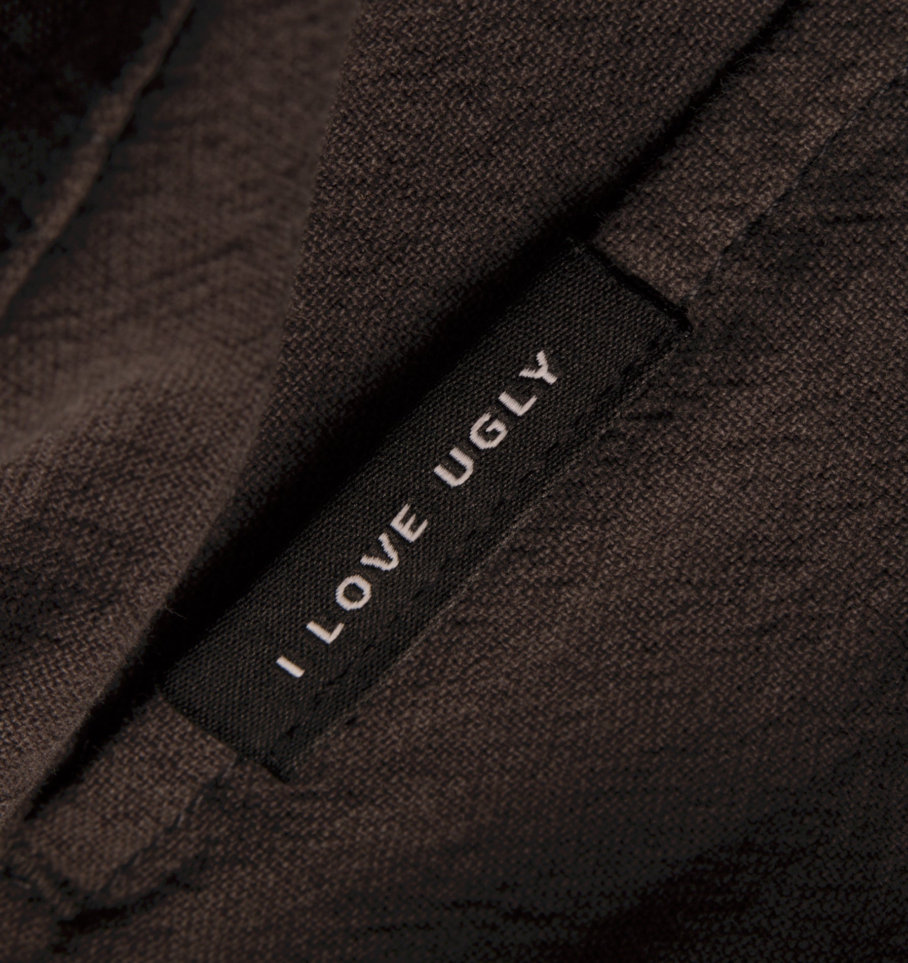 Linen Michael Pleat Short - Espresso