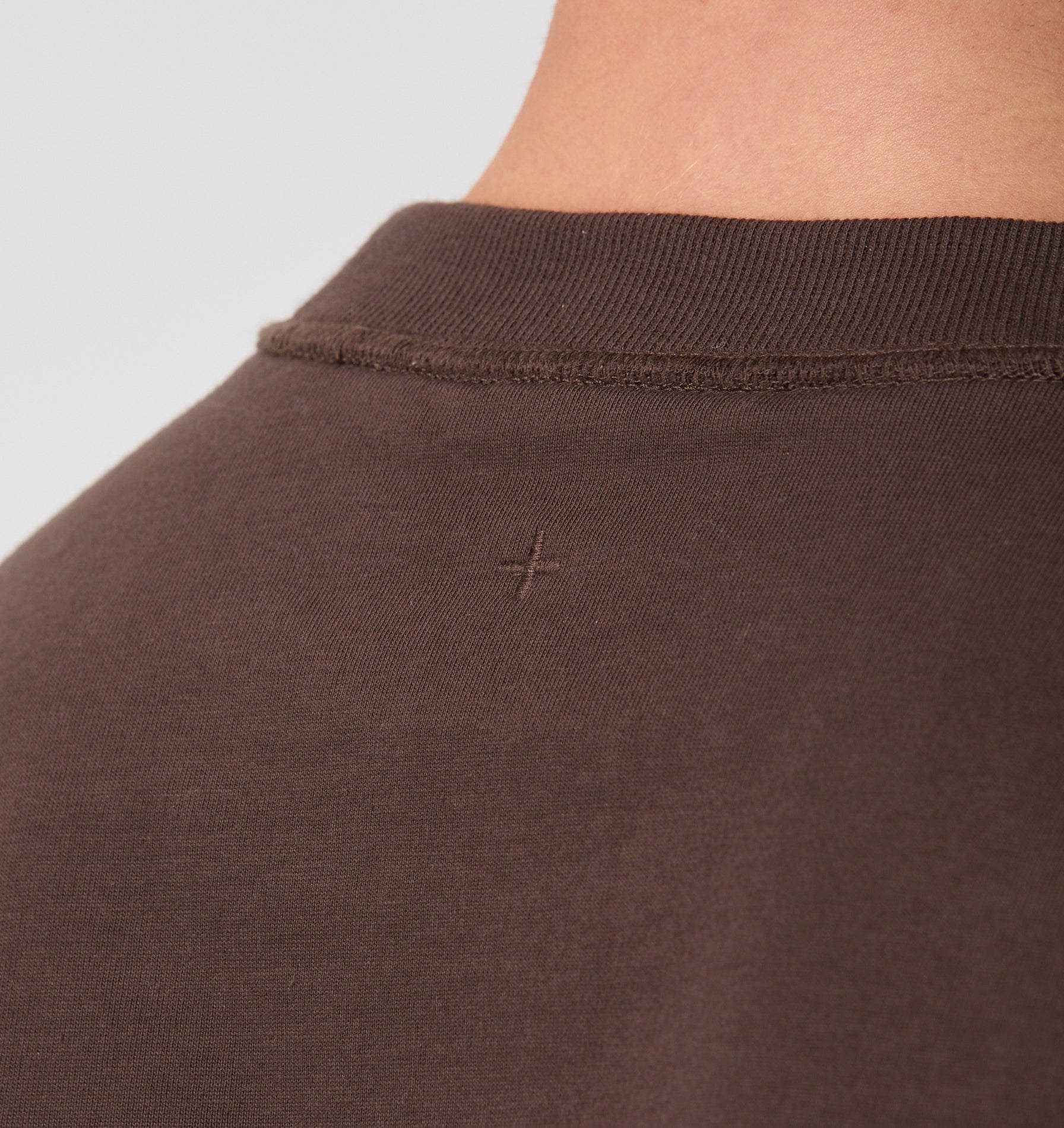 Crop Box Tee - Espresso